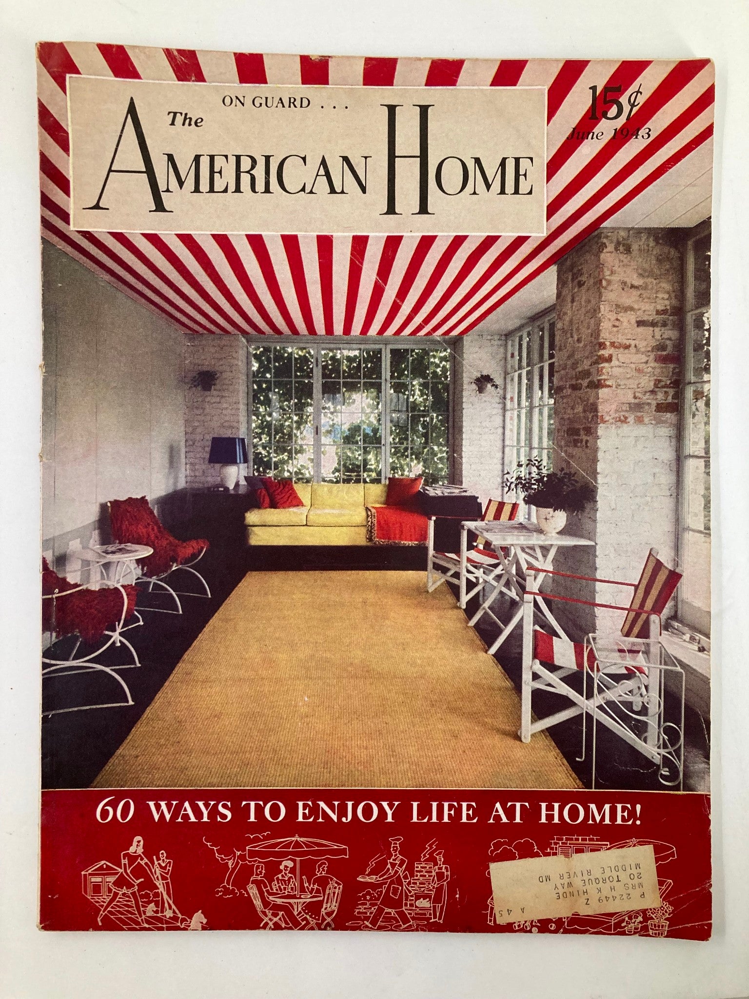 VTG The American Home Magazine June 1943 Vol 30 #1 60 Ways To Enjoy Life at Home