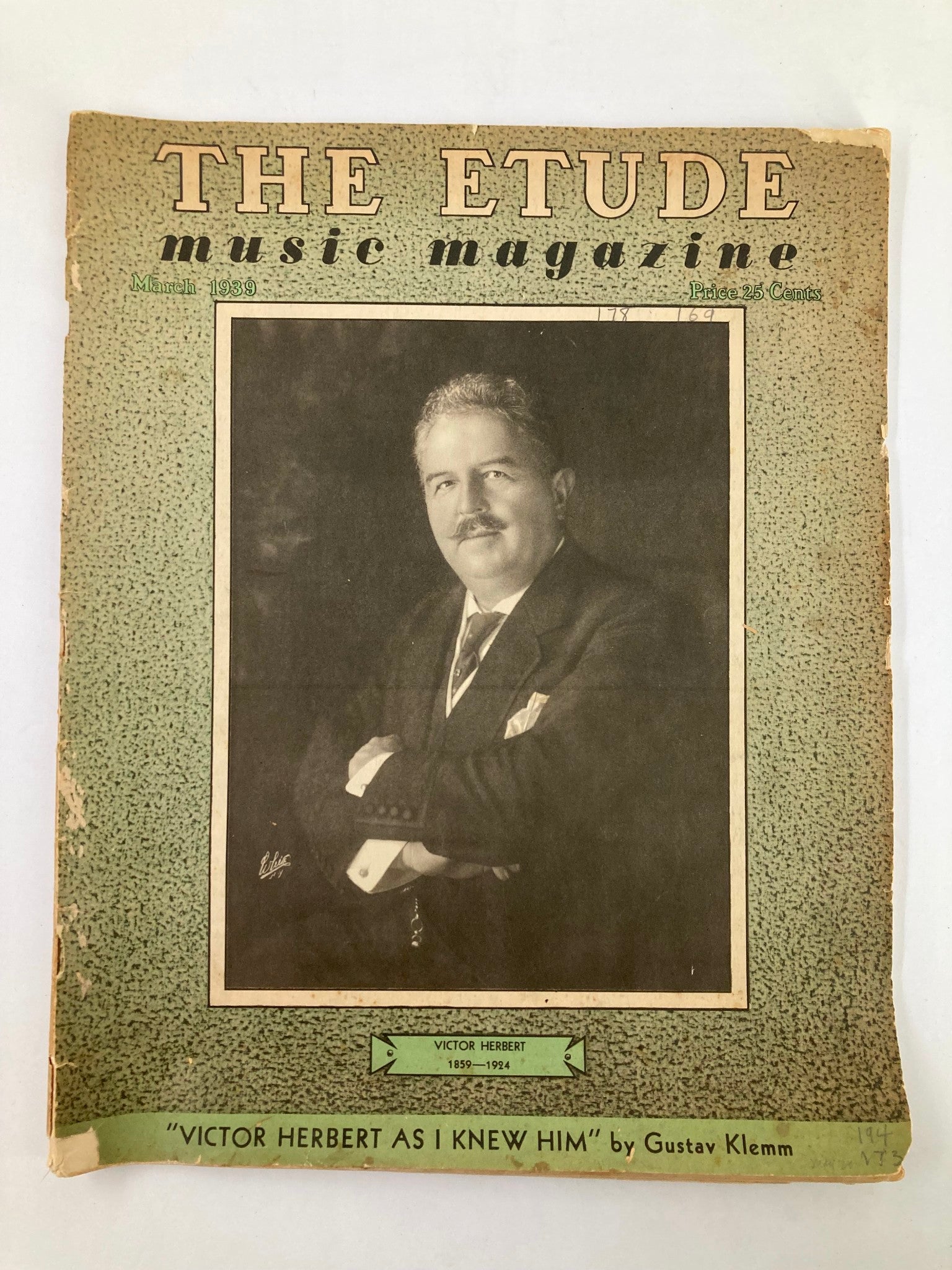 VTG Etude The Music Magazine March 1939 Vol 57 #3 Victor Herbert No Label