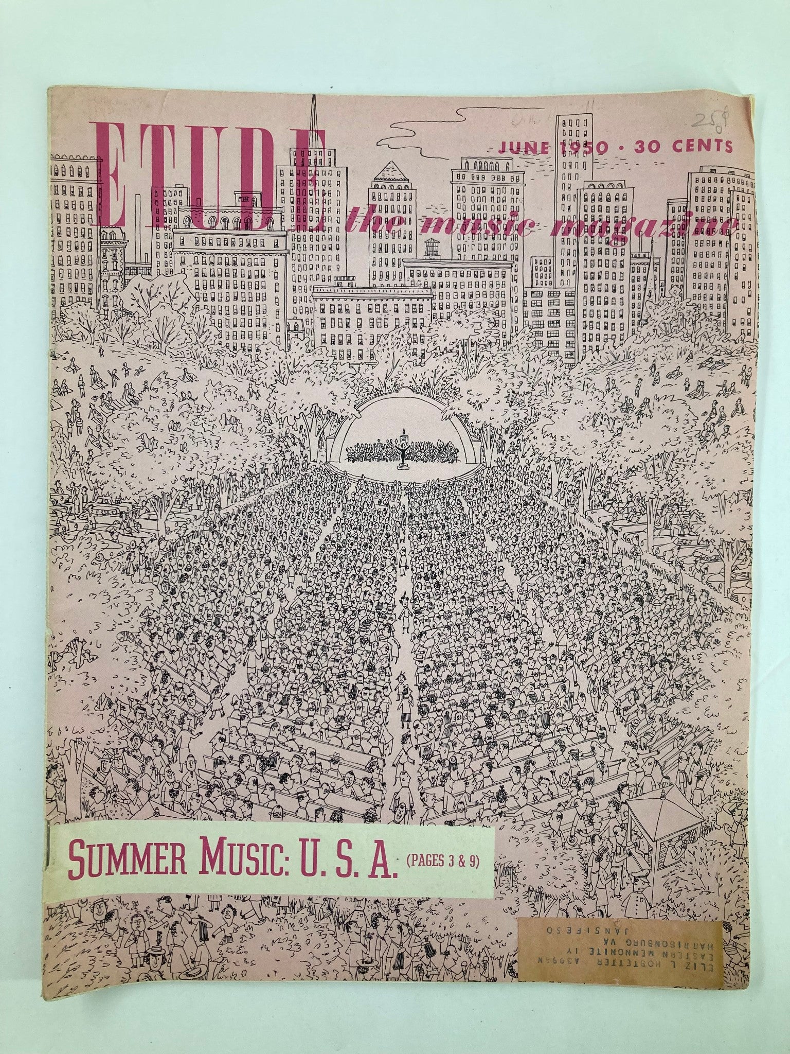 VTG Etude The Music Magazine June 1950 Vol 68 #6 Master Your Flute Tone