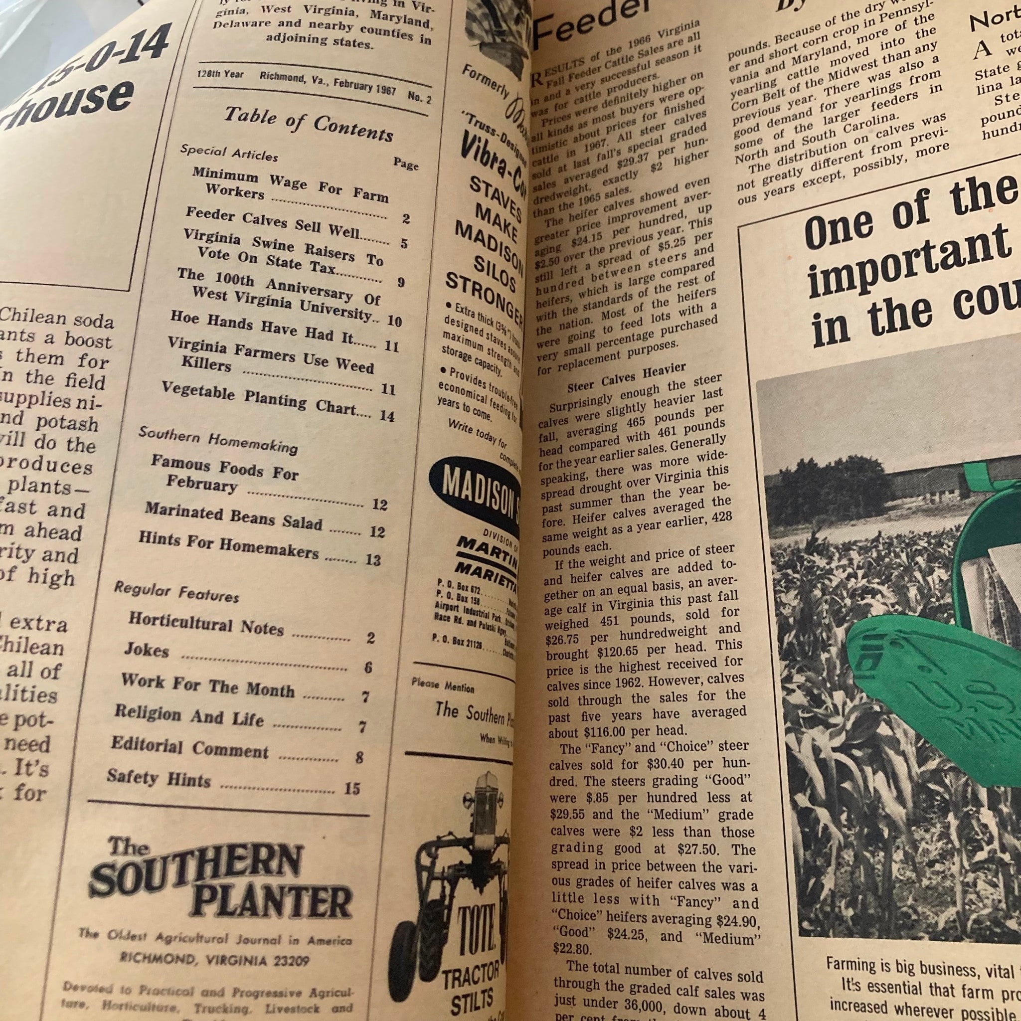 VTG The Southern Planter Magazine February 1967 The Future Farmers Week