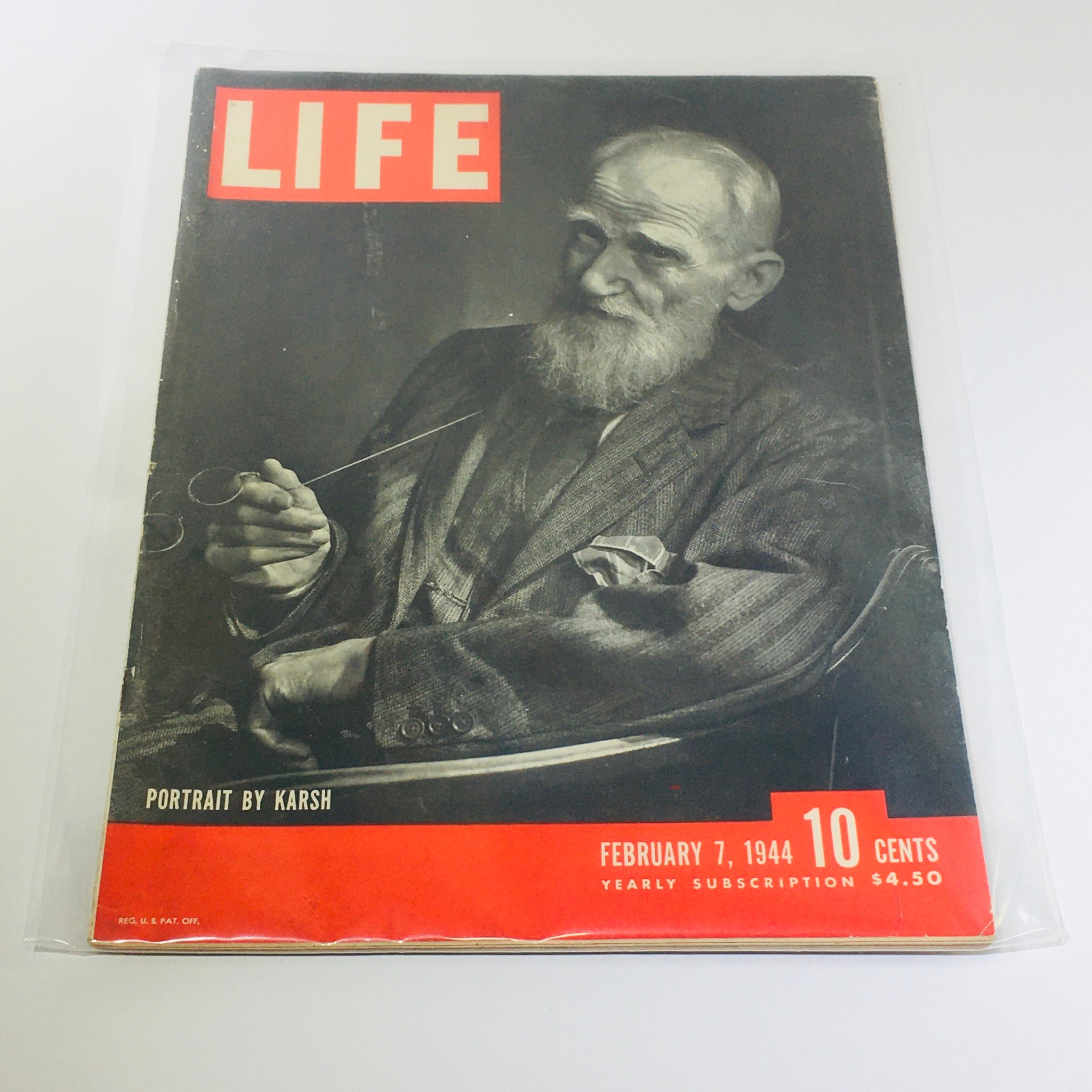 VTG Life Magazines: February 7 1944 - Birthday Portrait by Karsh Escaped POW