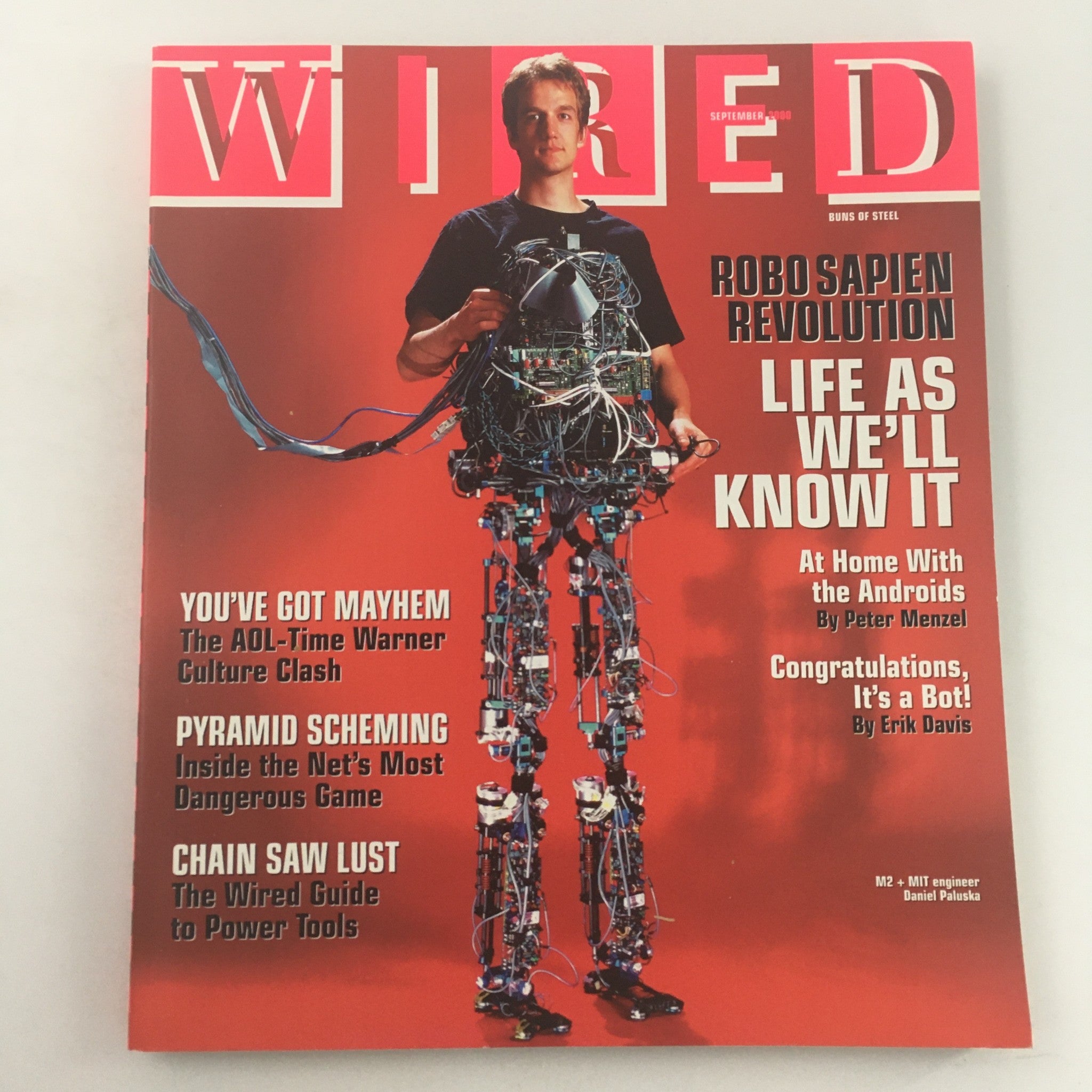 Wired Magazine September 2000 M2 + MIT Engineer Daniel Paluska, Newsstand