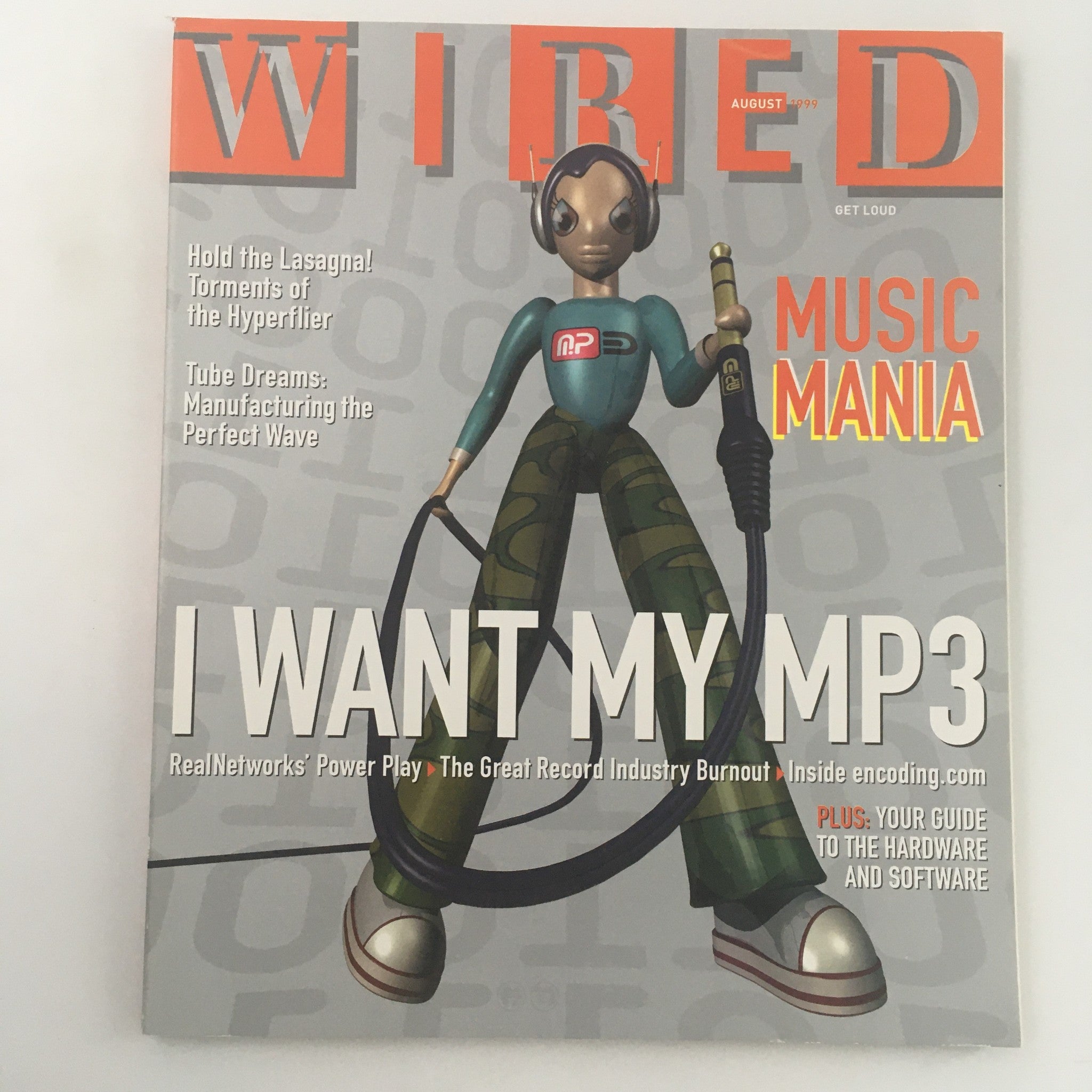 Wired Magazine August 1999 Tube Dreams Manufacturing Perfect Wave, Newsstand