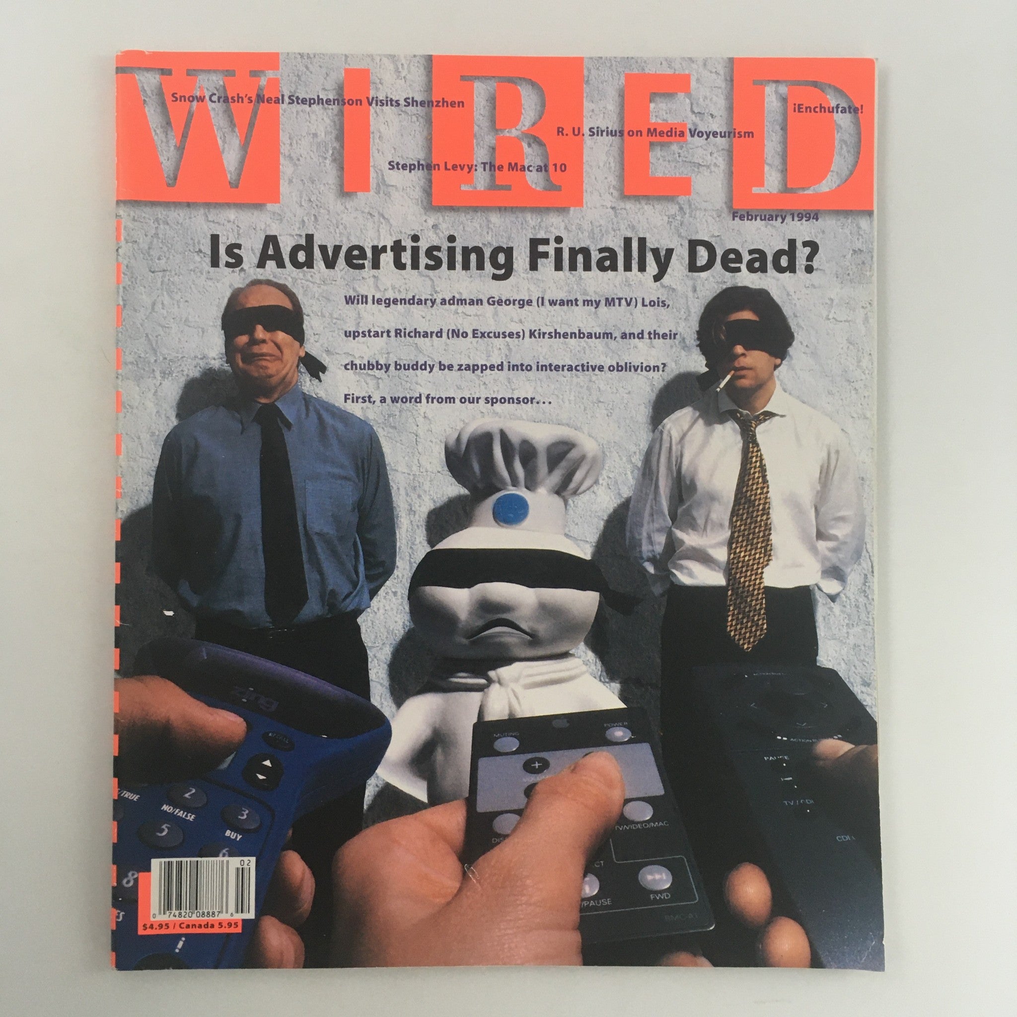 Wired Magazine February 1994 Snow Crash's Neal Stephenson Shenzhen, Newsstand