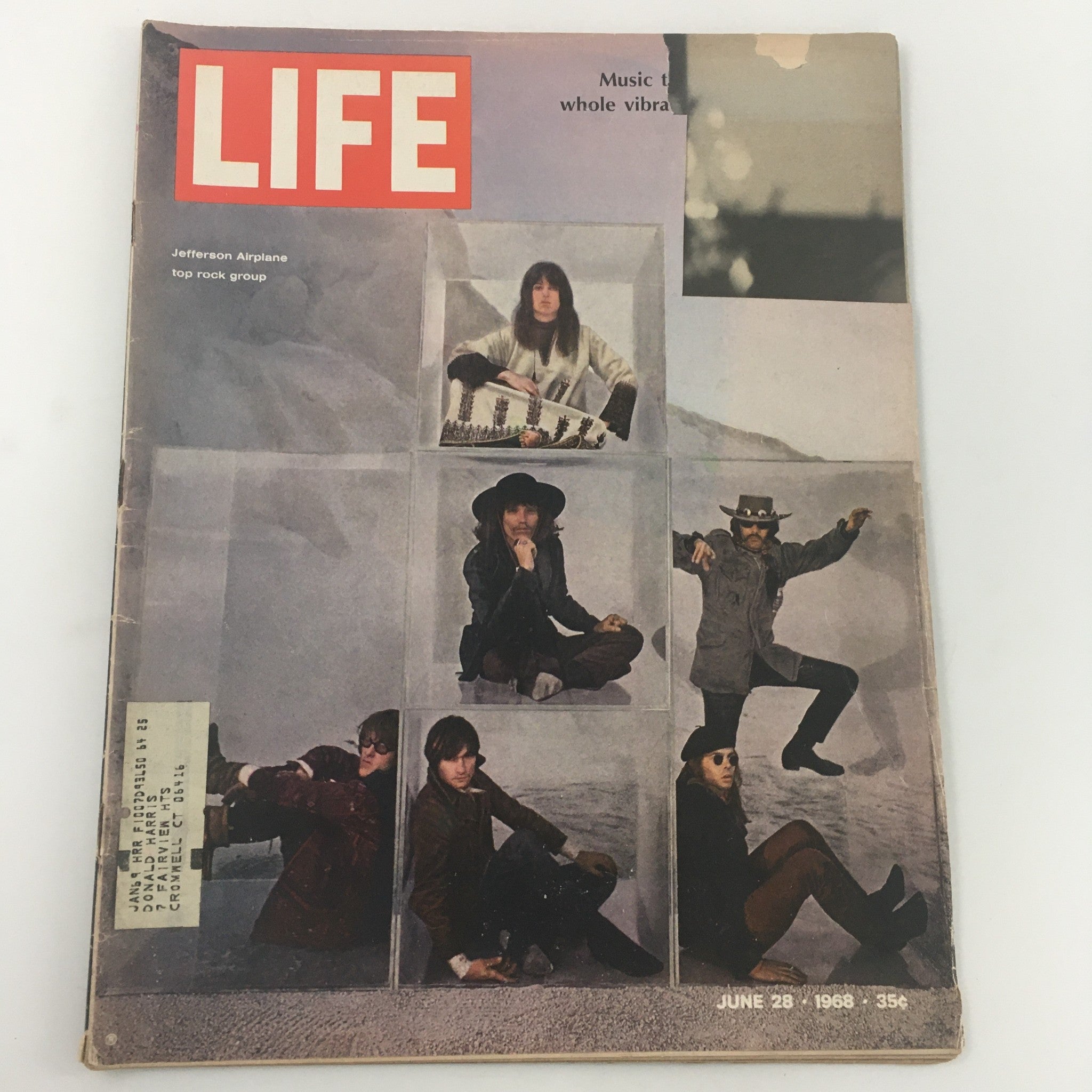 VTG Life Magazine June 28 1968 The Top New Rock Group Jefferson Airplane