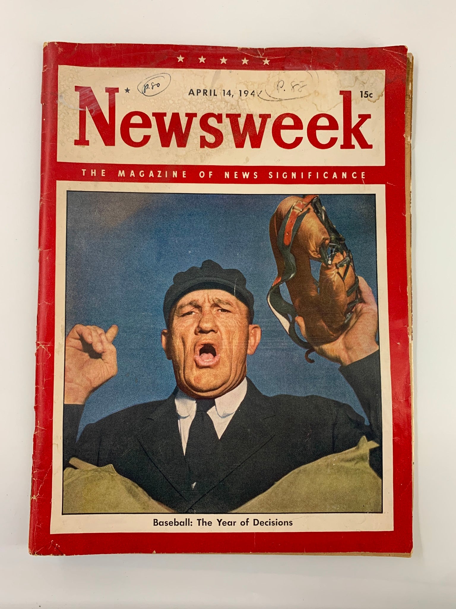 VTG Newsweek Magazine April 14 1947 Baseball The Year of Decisions No Label