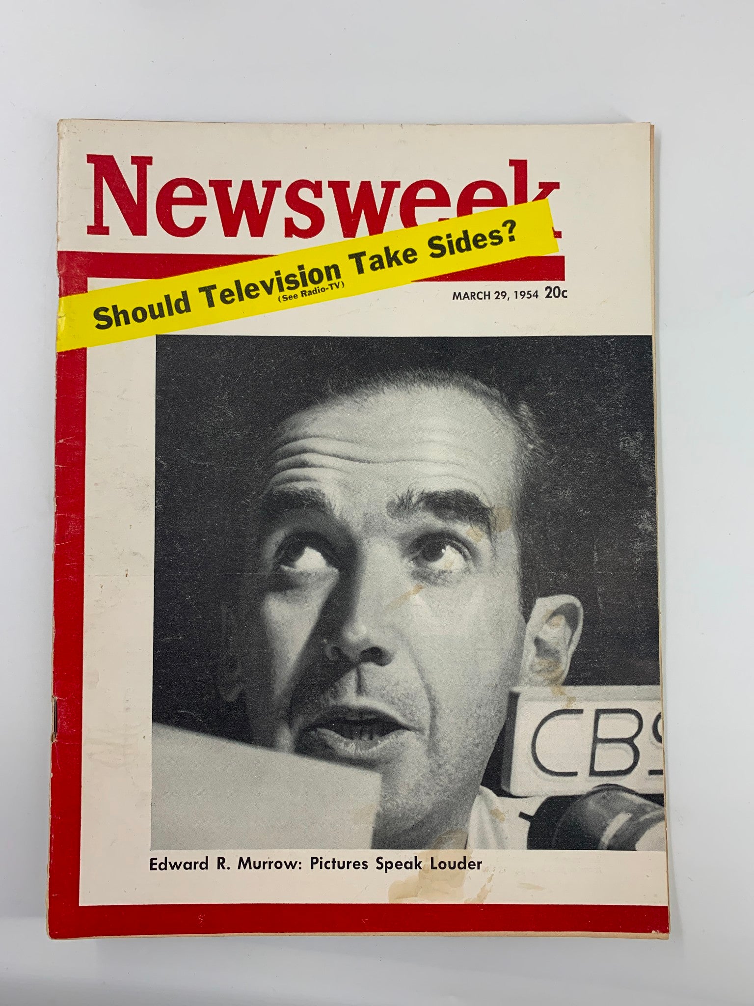 VTG Newsweek Magazine March 29 1954 Edward R. Murrow Picture Speak Loud No Label