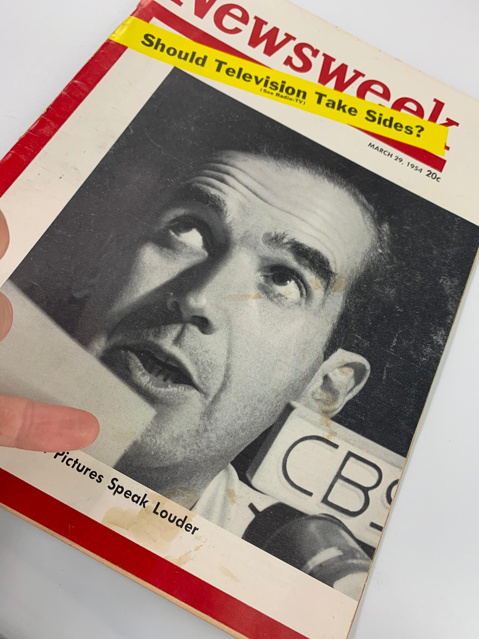 VTG Newsweek Magazine March 29 1954 Edward R. Murrow Picture Speak Loud No Label