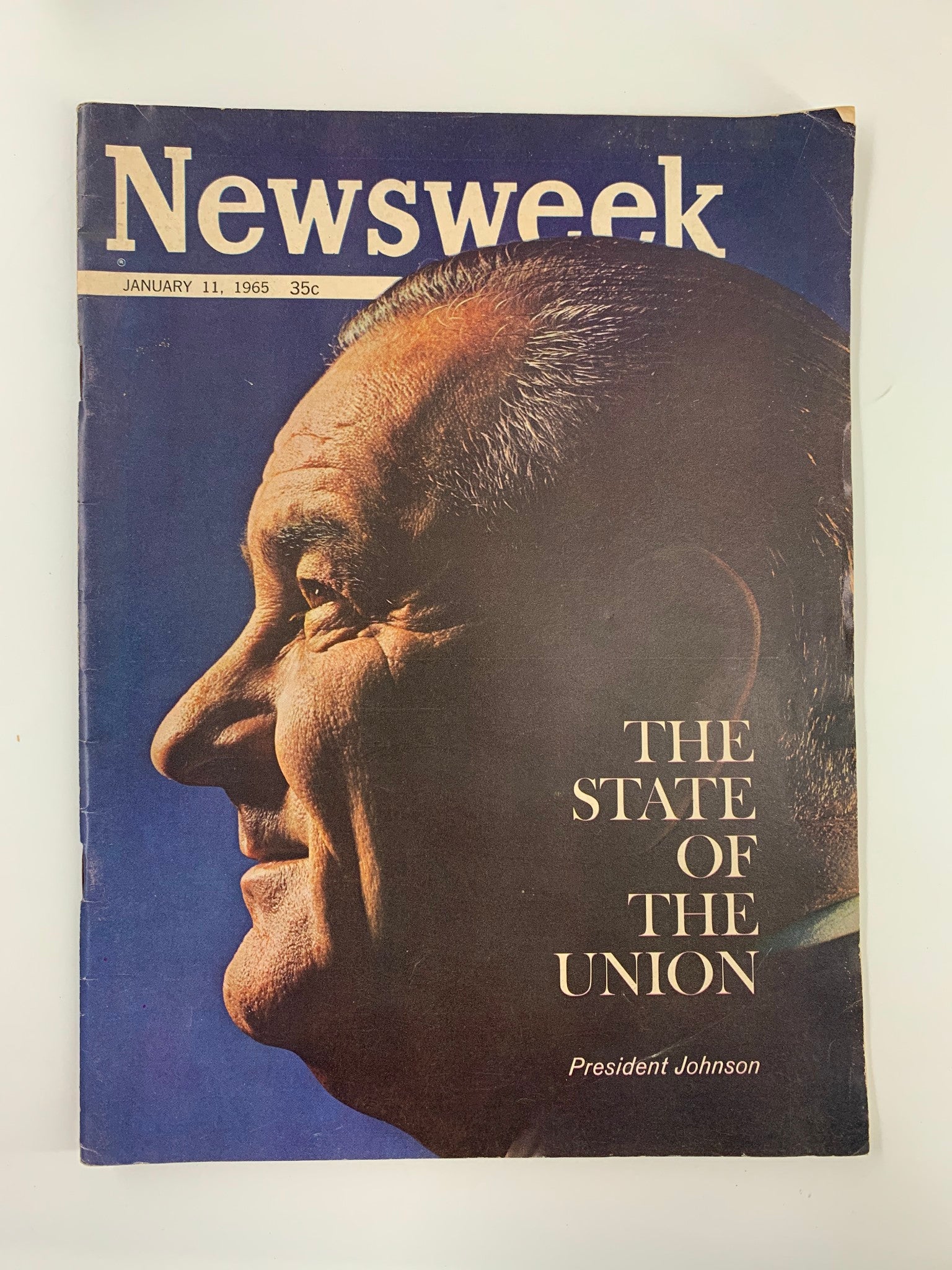 VTG Newsweek Magazine January 11 1965 President Lyndon B. Johnson No Label