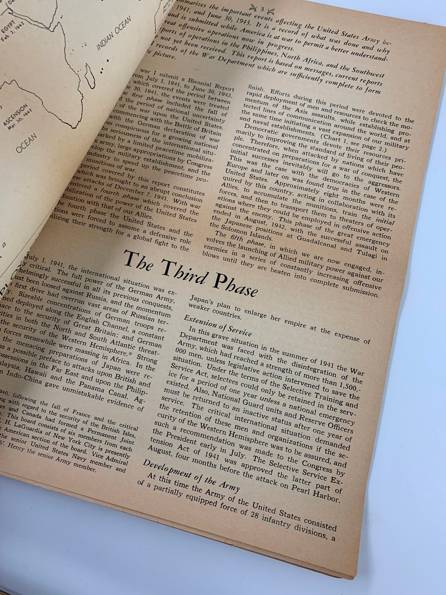Interior page of The United States News Magazine, September 8, 1943, displaying an article discussing military strategies and events during World War II.