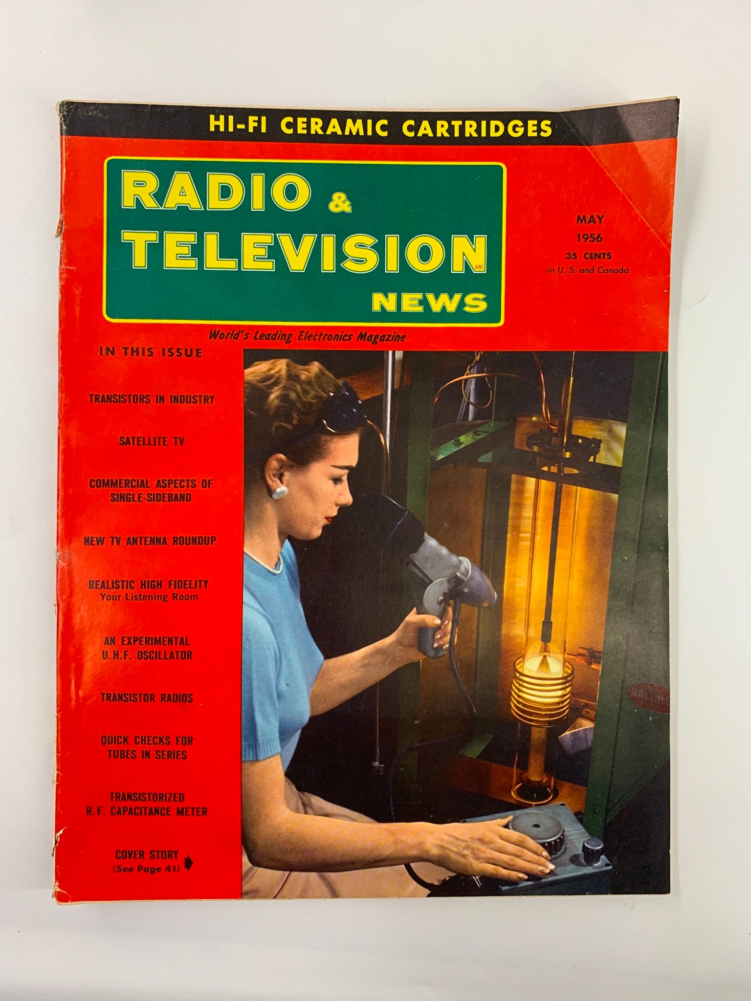 VTG Radio & Television News Magazine May 1956 Transistor in Industry No Label