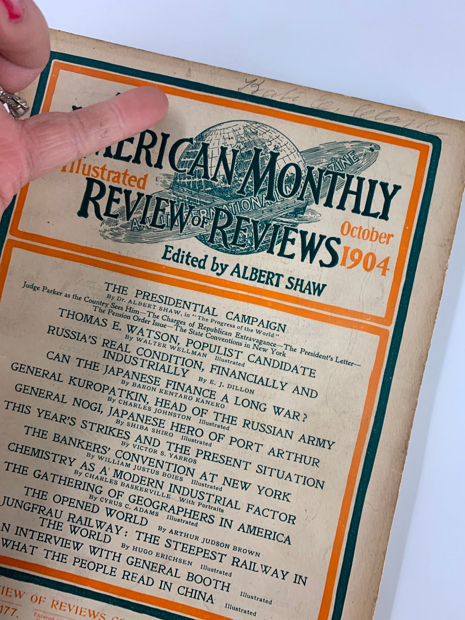 VTG The American Monthly Magazine October 1904 The Presidential Campaign