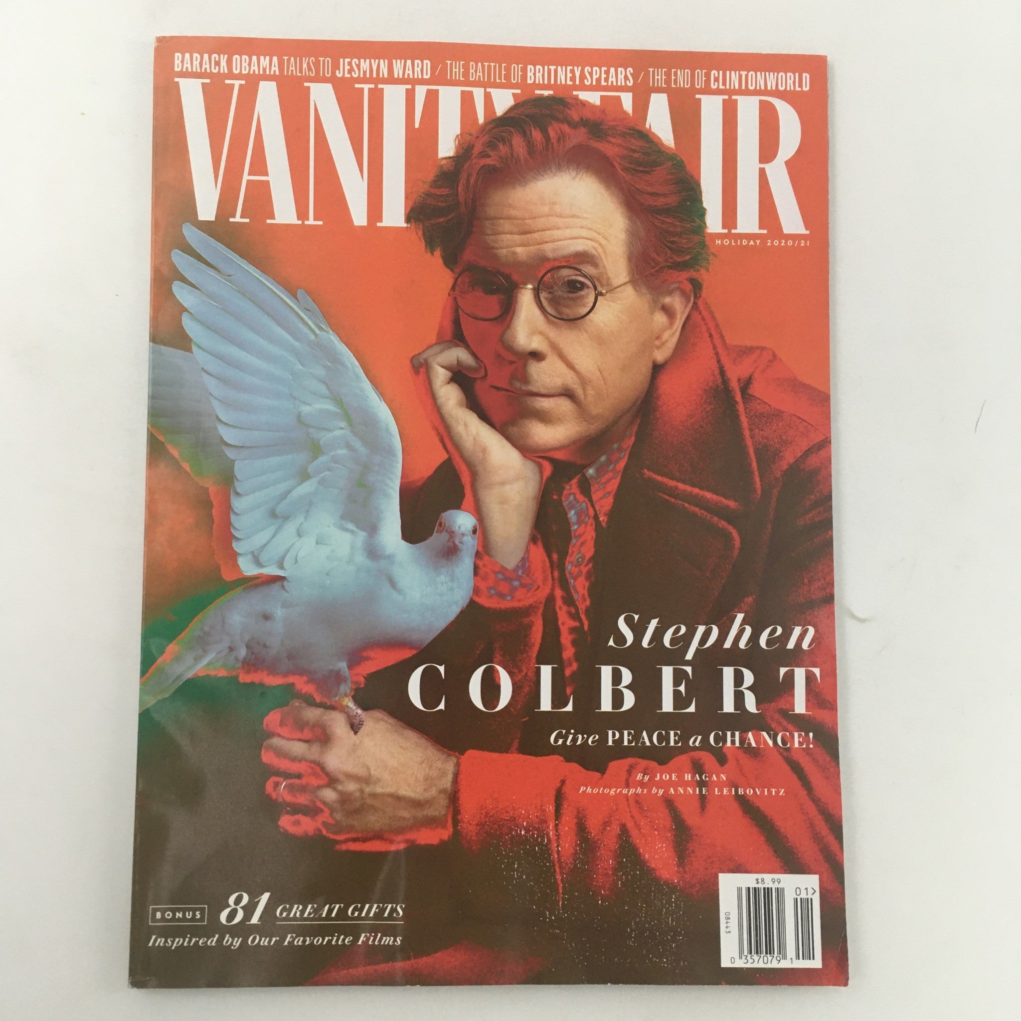 Vanity Fair Magazine Holiday 2020-2021 Stephen Colbert Give Peace, Newsstand