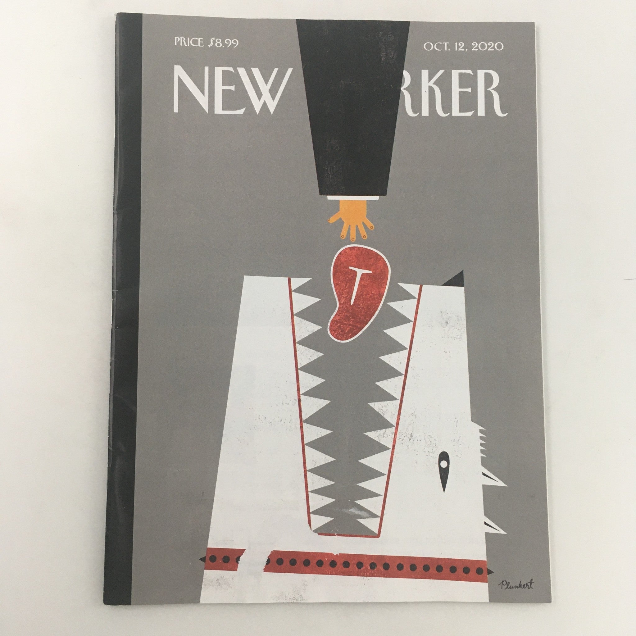 The New Yorker October 12 2020 Full Magazine Theme Cover by David Plunkert