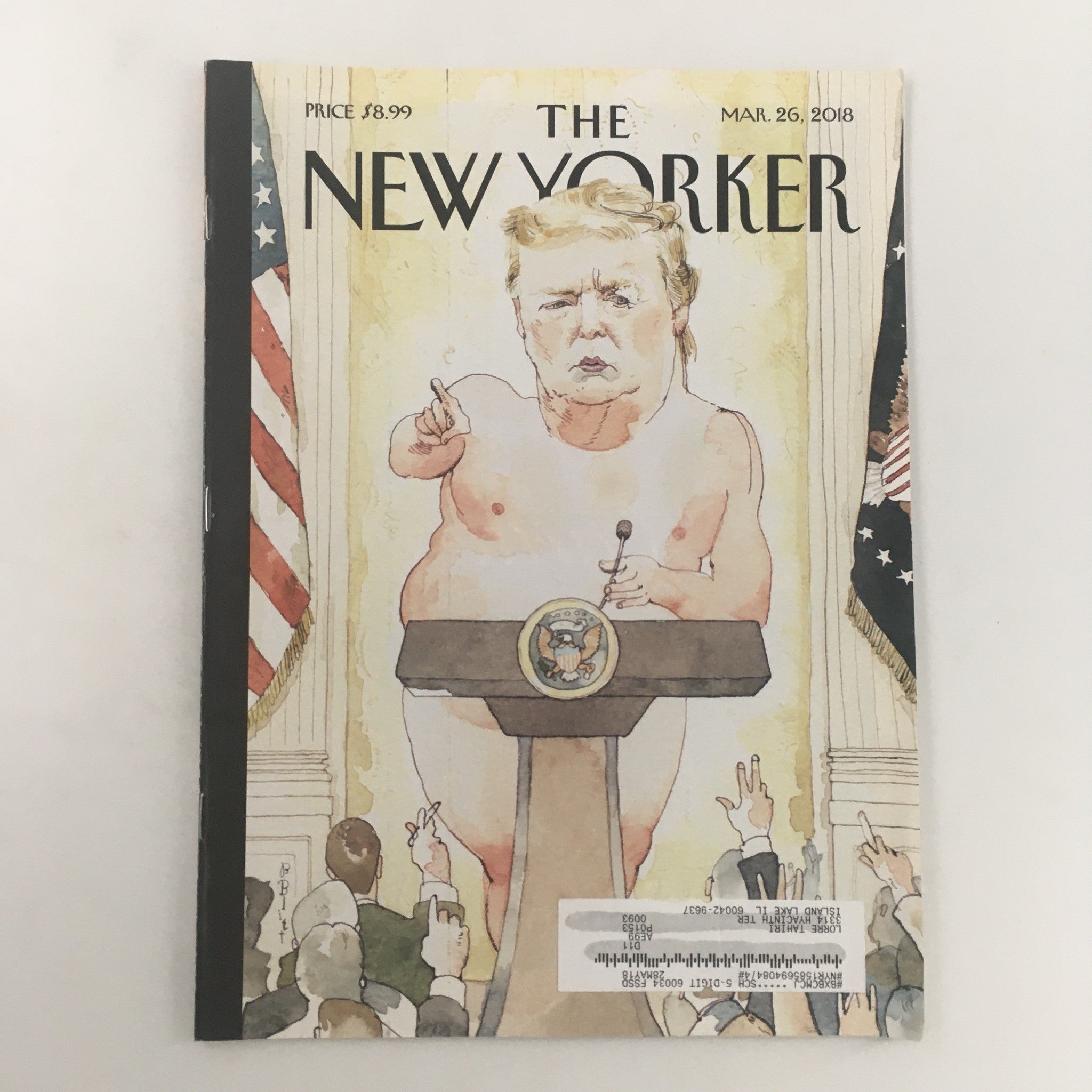 The New Yorker March 26 2018 Donald Trump Theme Cover Magazine by Barry Blitt