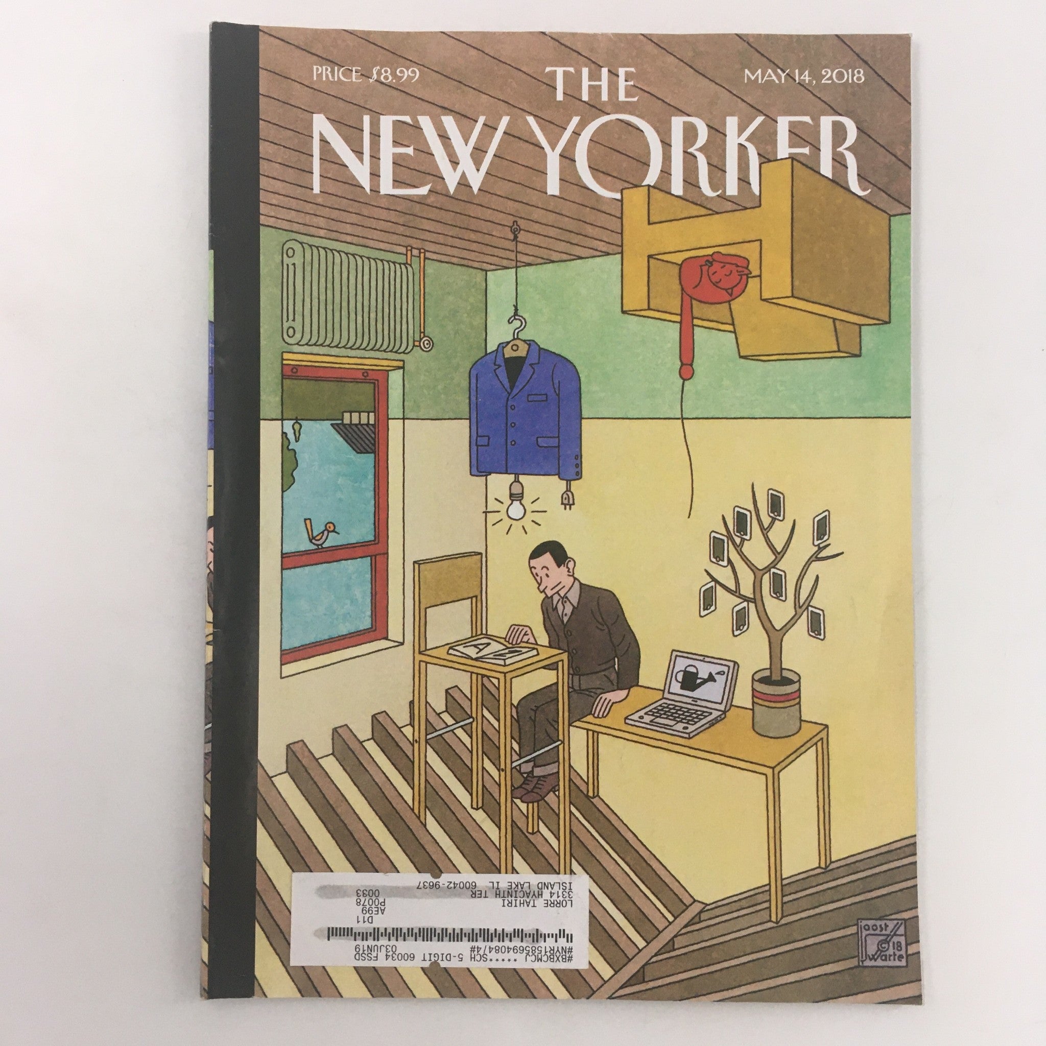 The New Yorker May 14 2018 Full Magazine Theme Cover by Joost Swarte