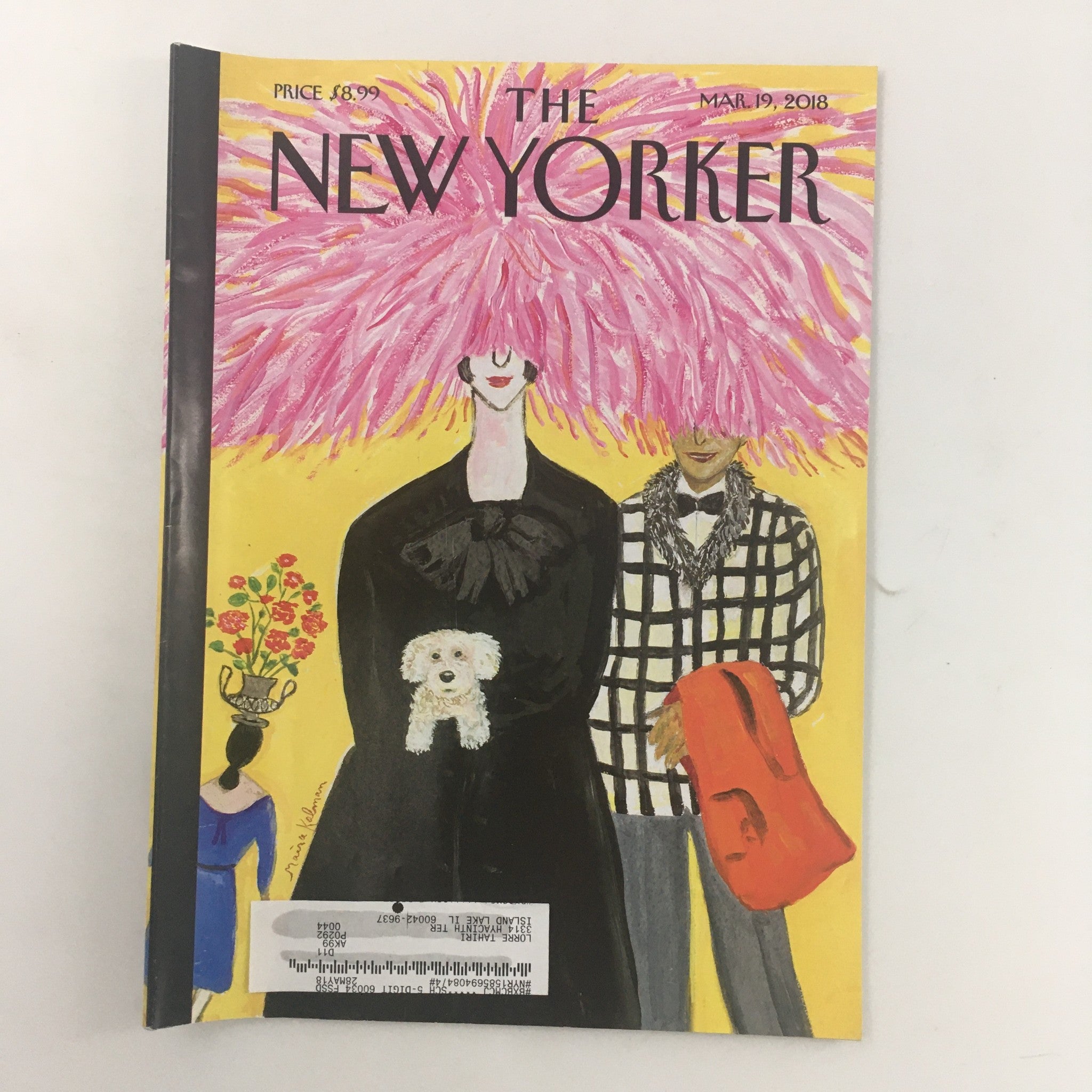 The New Yorker March 19 2018 Full Magazine Theme Cover by Maira Kalman