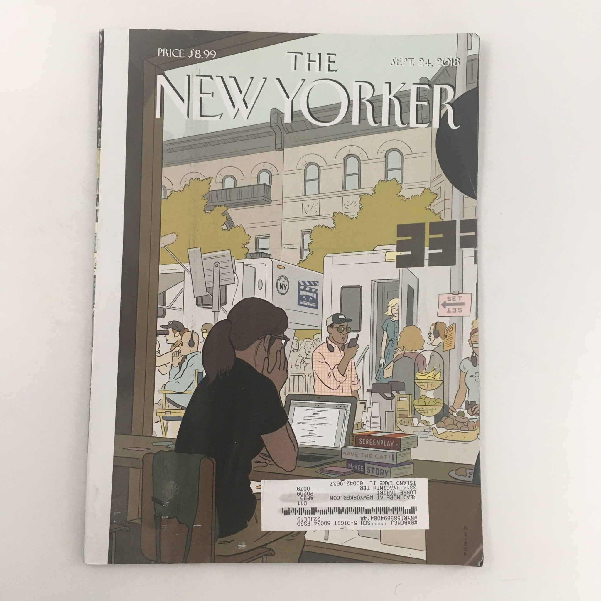 The New Yorker September 24 2018 Full Magazine Theme Cover by Adrian Tomine