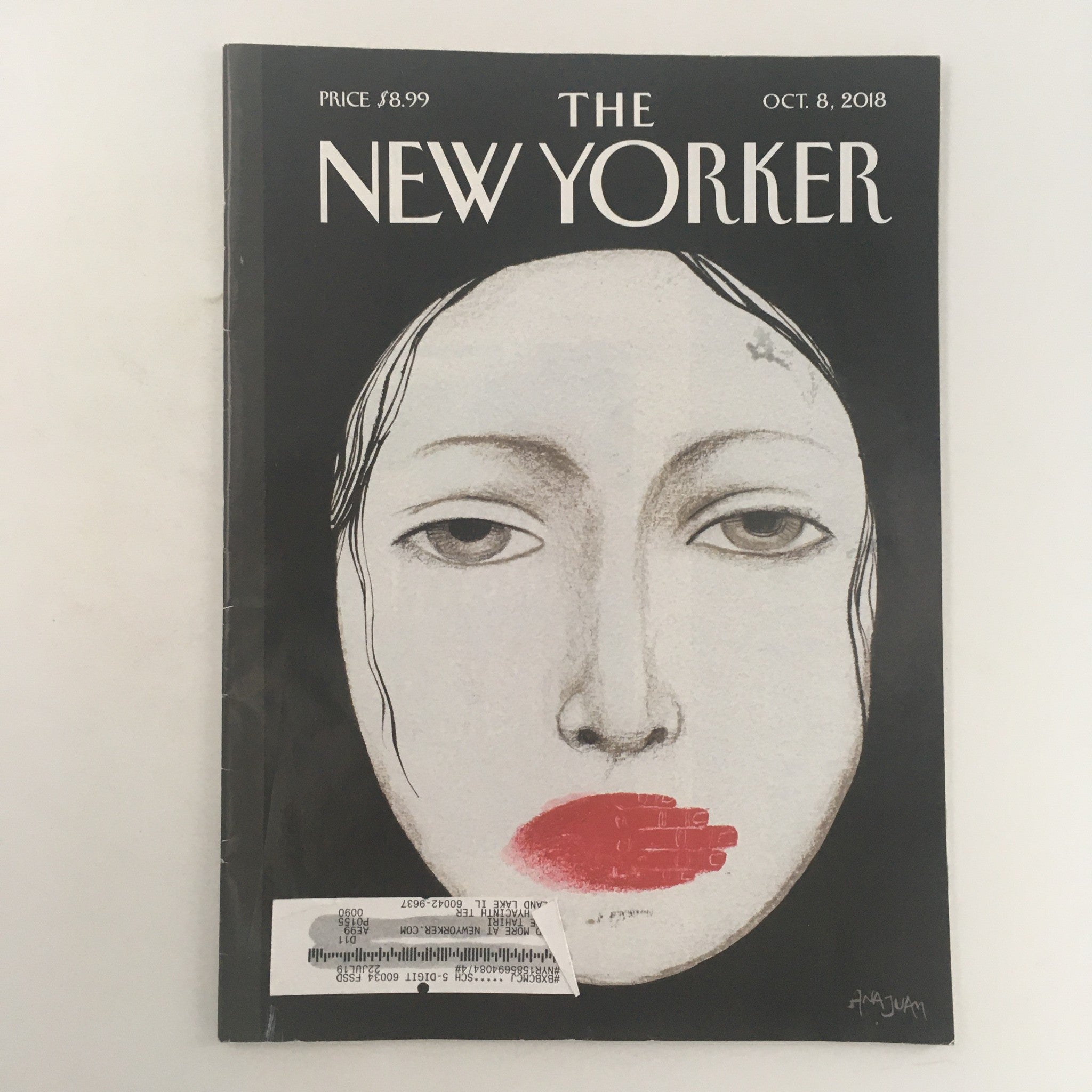 The New Yorker October 8 2018 Full Magazine Theme Cover by Ana Juan