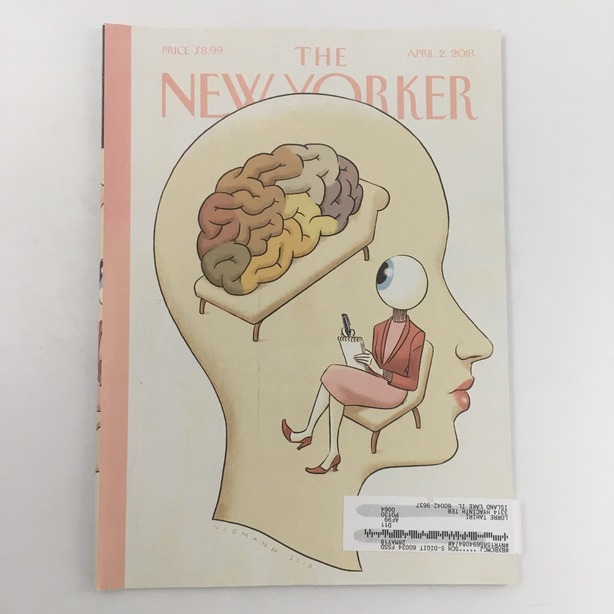 The New Yorker April 2 2018 Full Magazine Theme Cover by Christoph Niemann