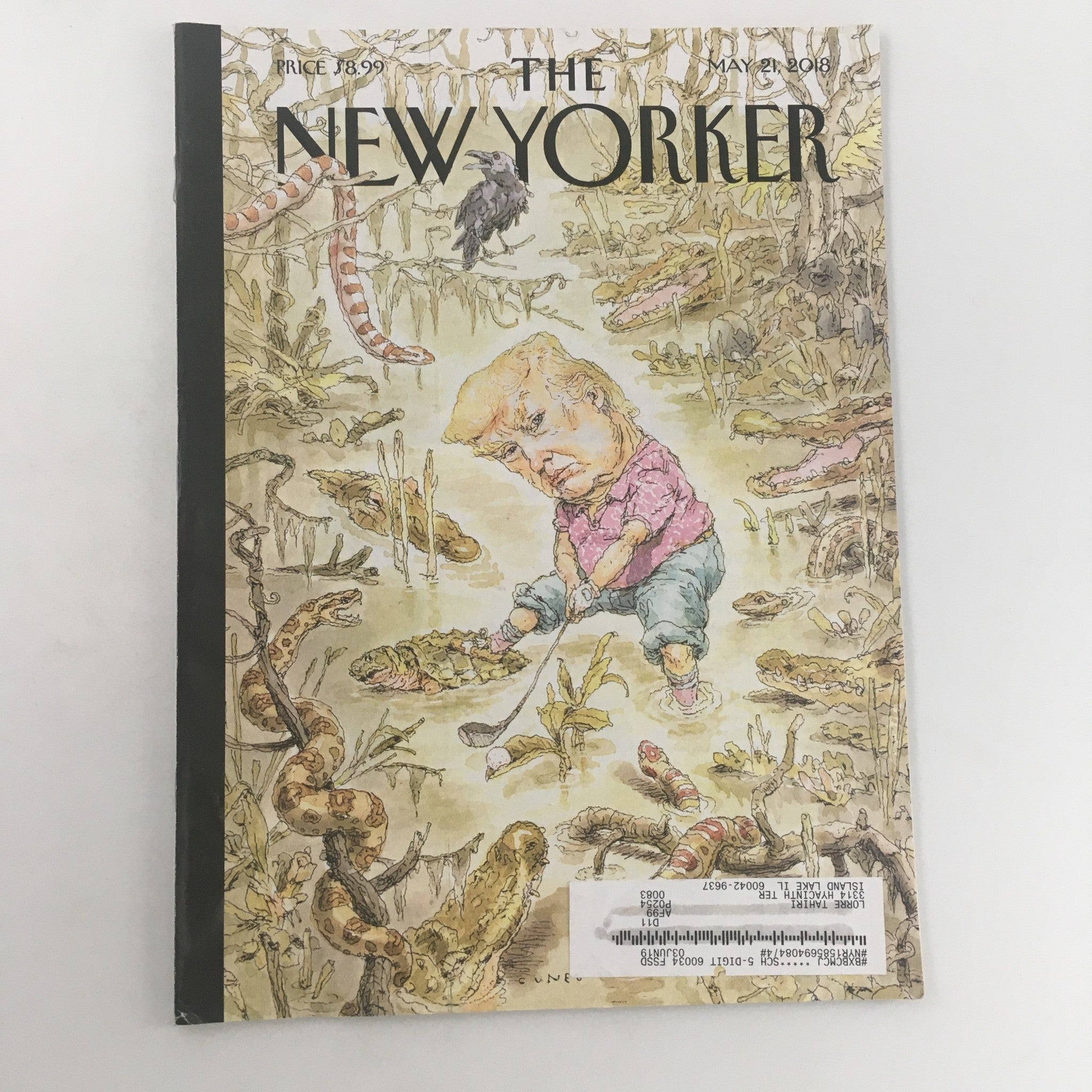 The New Yorker May 21 2018 Full Magazine Theme Cover by John Cuneo