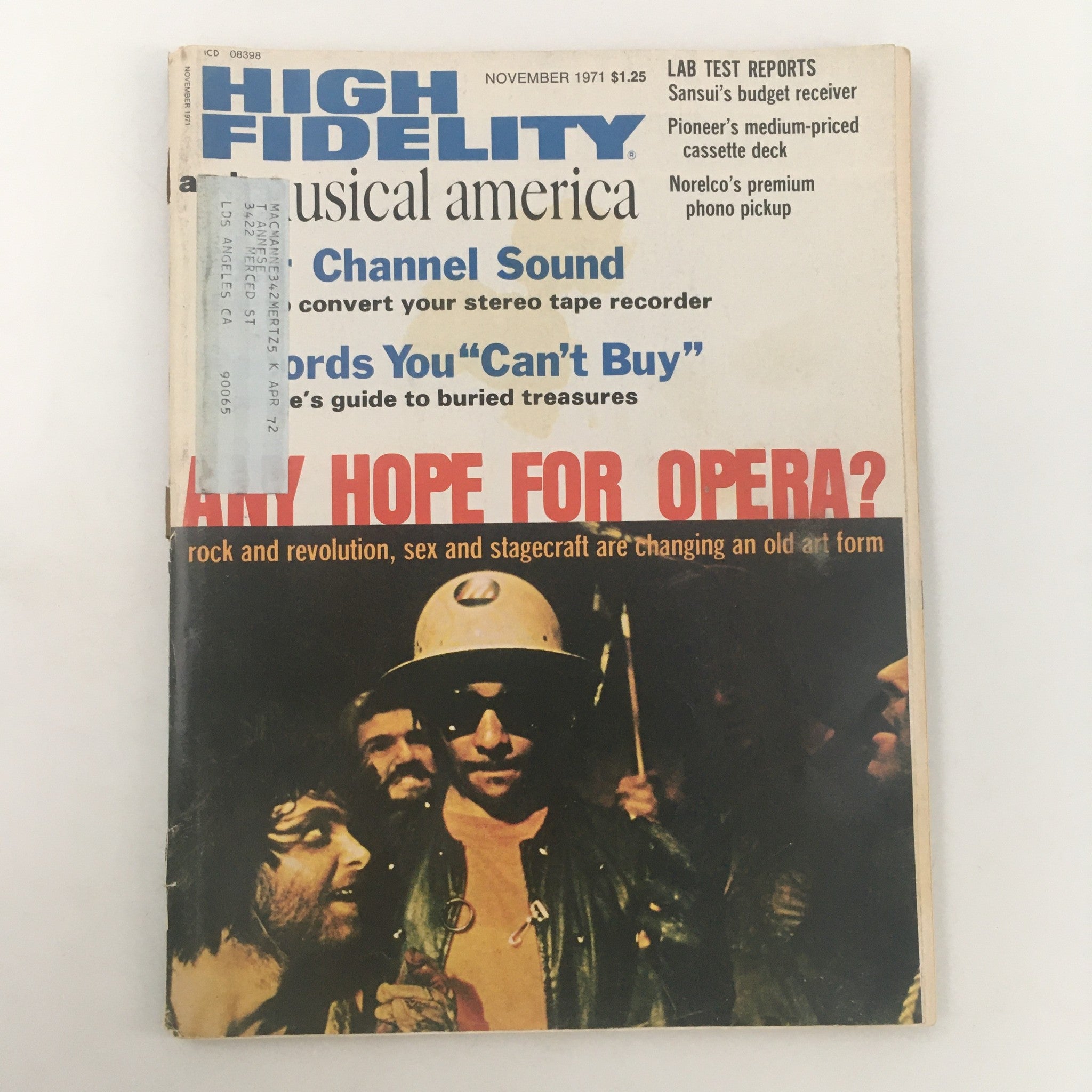 VTG High Fidelity Magazine November 1971 Pioneer's Medium-Priced Cassette Deck