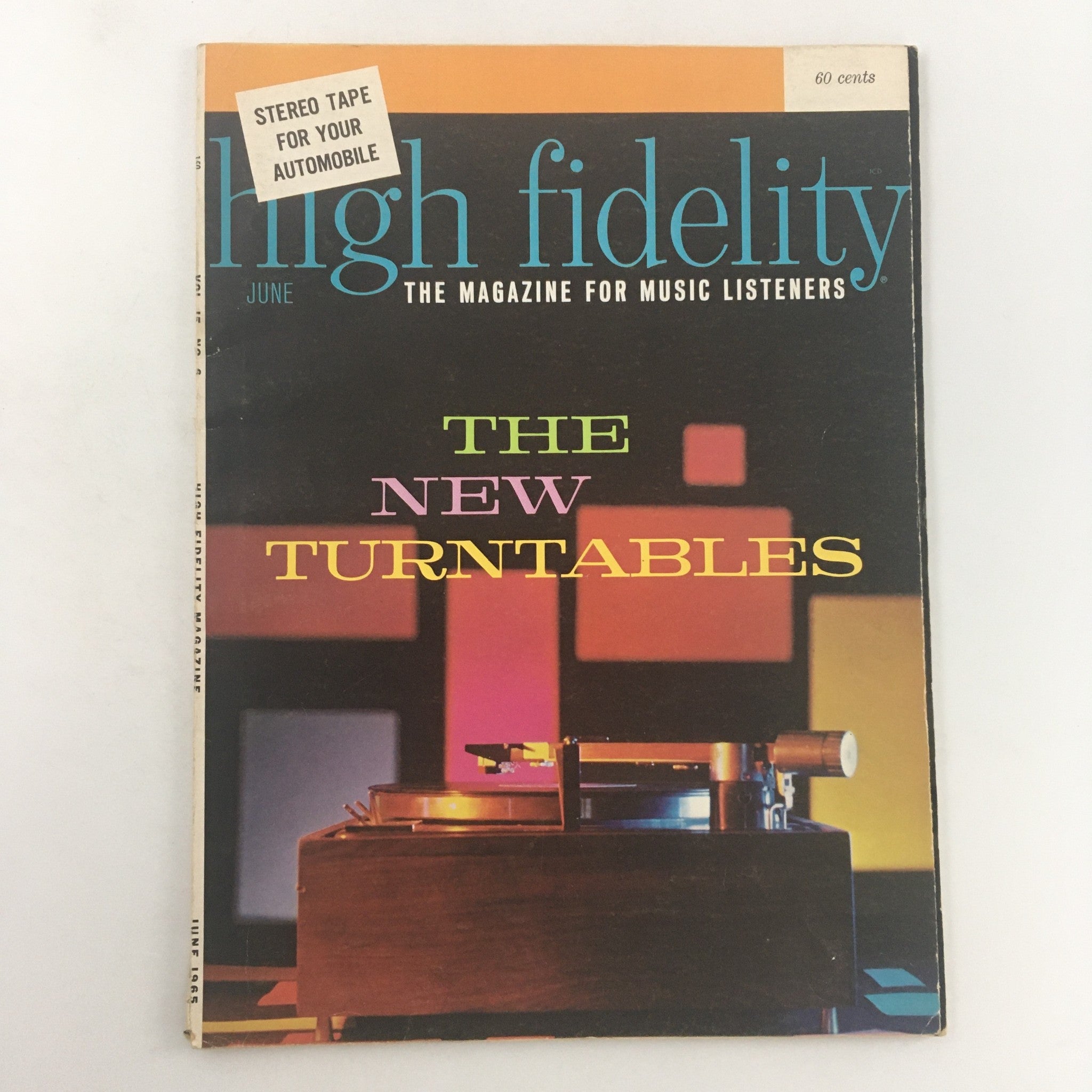 VTG High Fidelity Magazine June 1965 The New Turntables, Newsstand