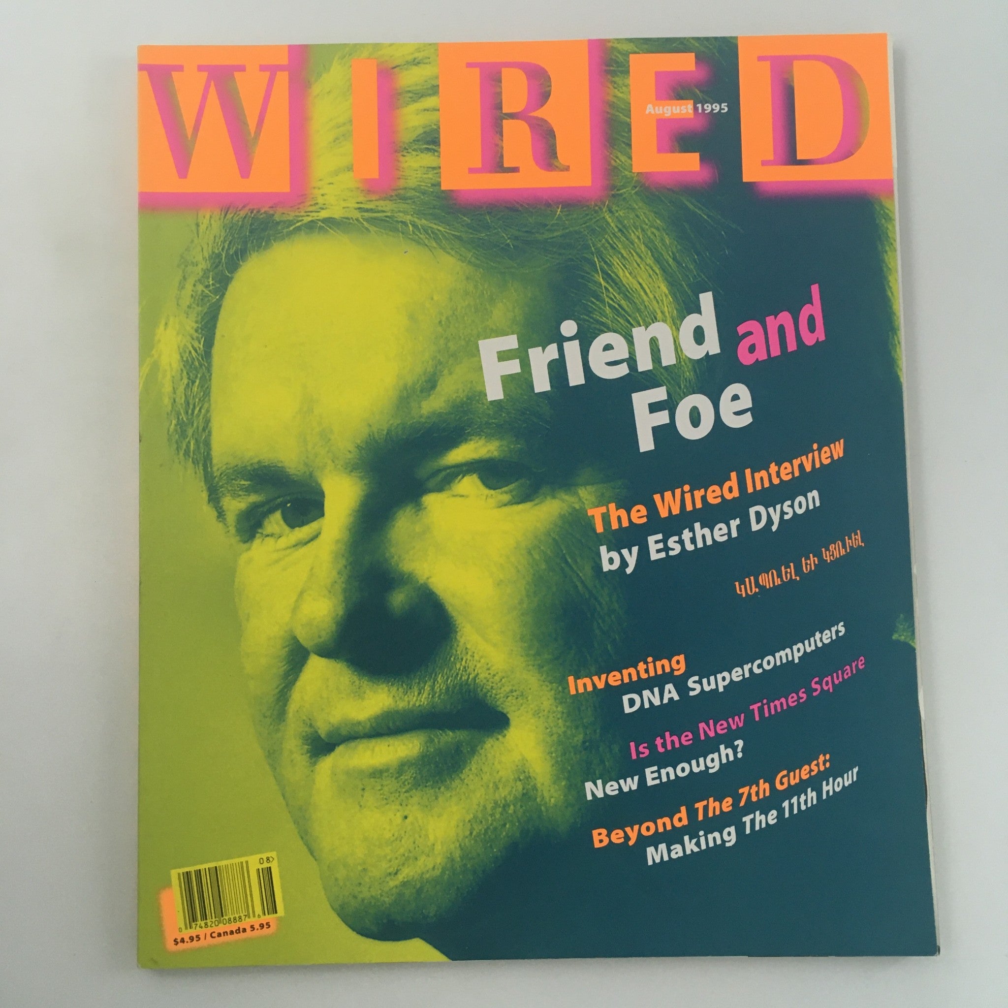 Wired Magazine August 1995 Friend and Foe Interview by Esther Dyson, Newsstand