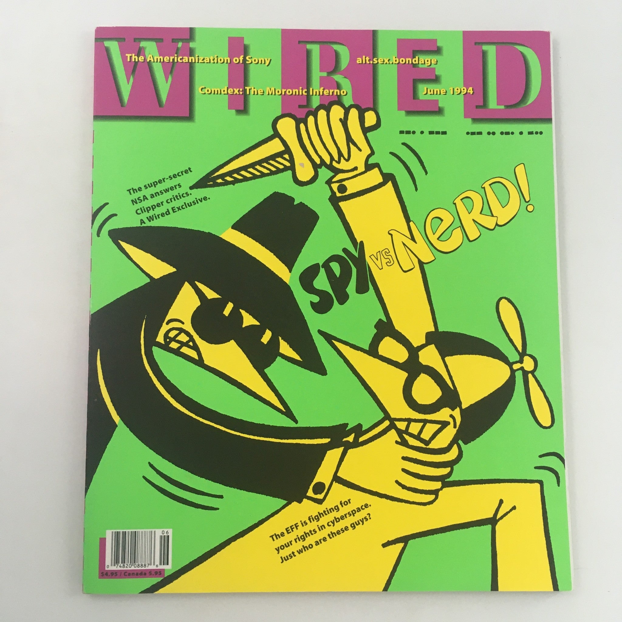 Wired Magazine June 1994 Comdex The Moronic Inferno Spy vs Nerd, Newsstand