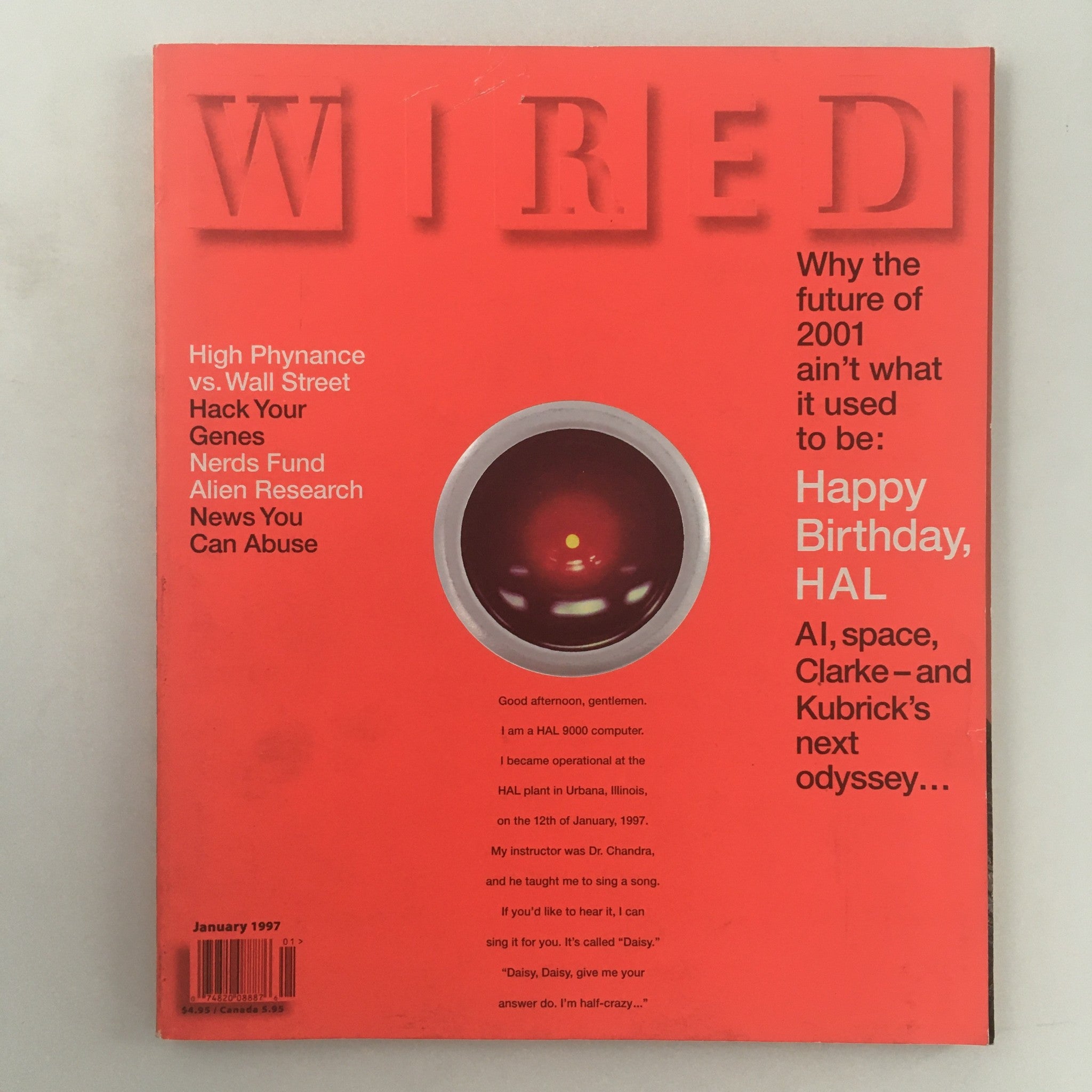 Wired Magazine January 1997 Nerds Fund Alien Research, Newsstand