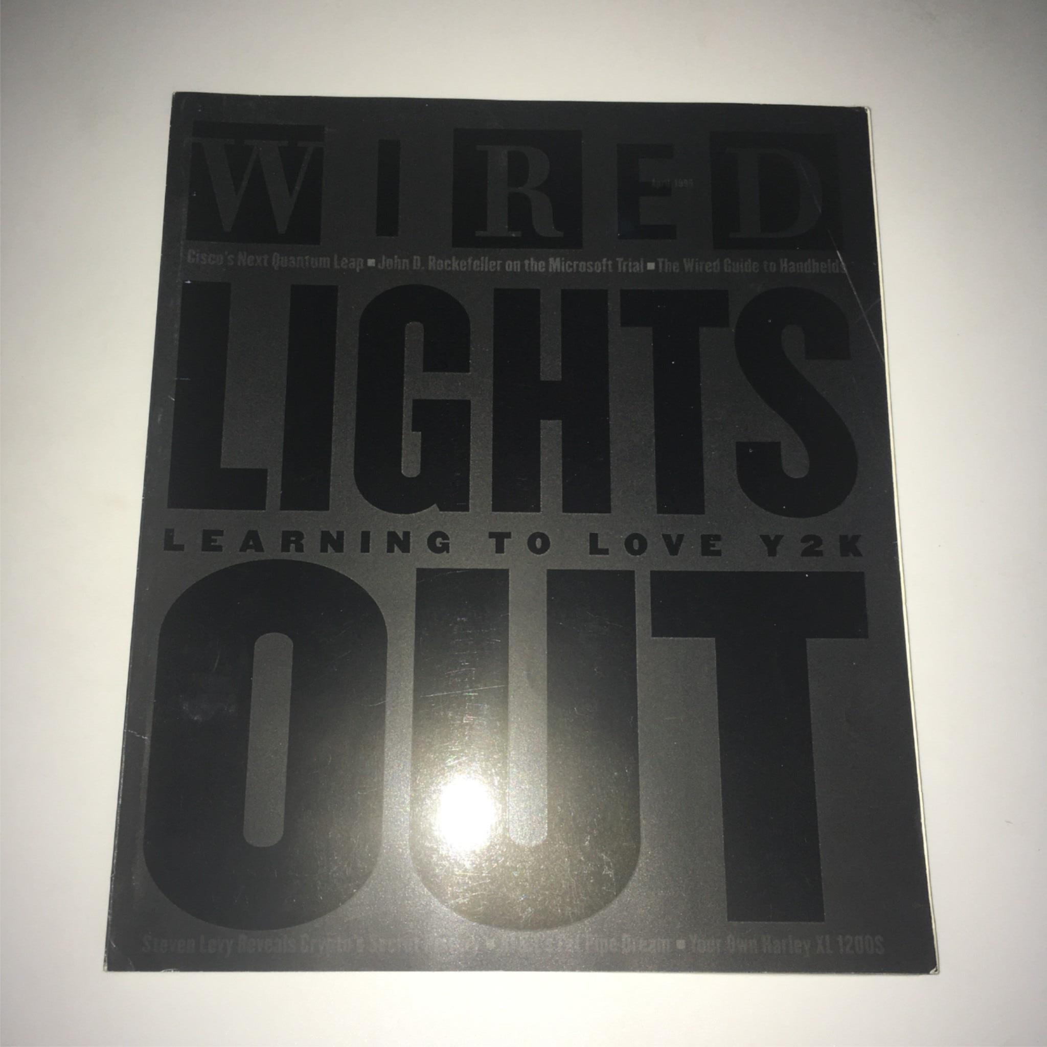 Wired Magazine April 1999 Lights Out Learning To Love Y2K, Newsstand