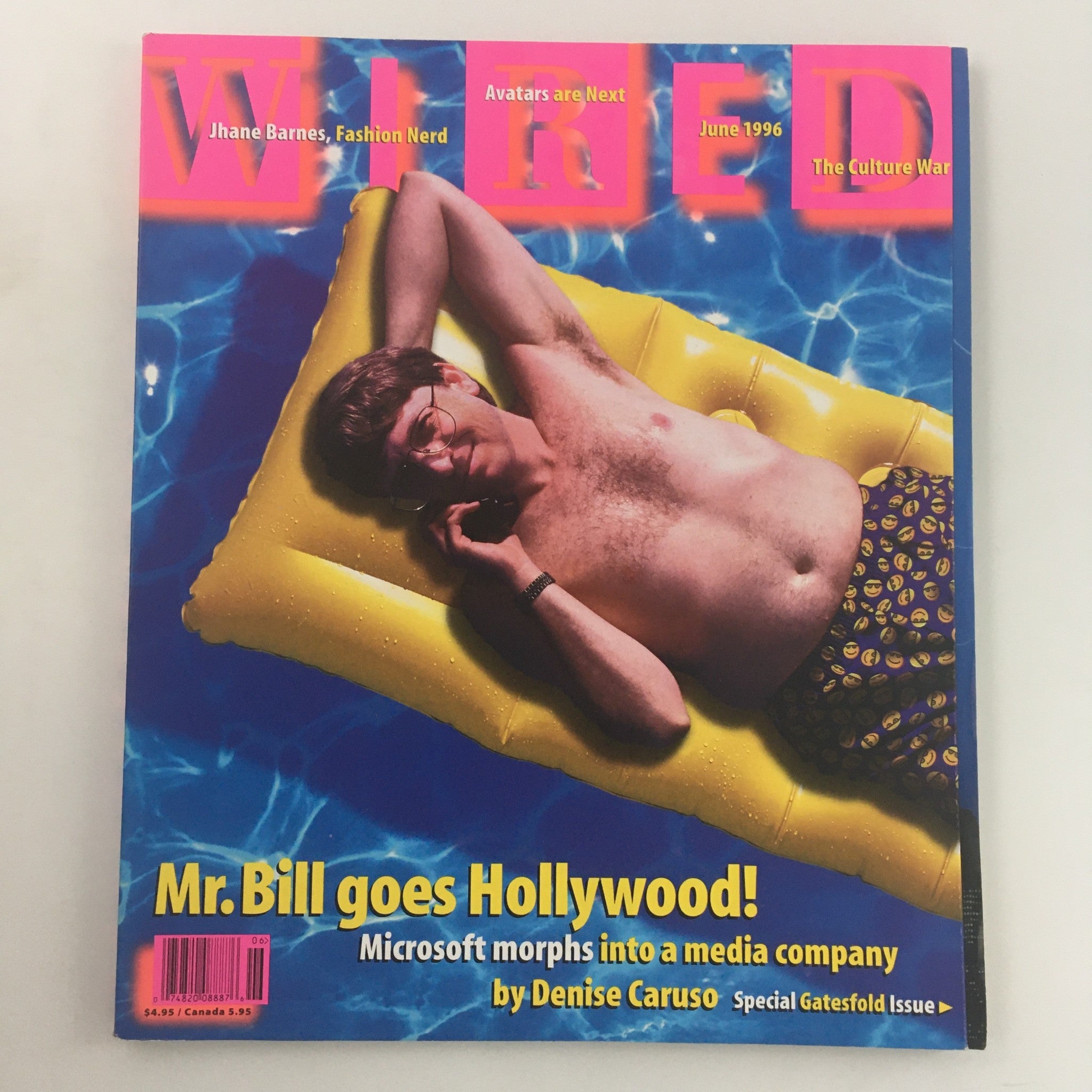 Wired Magazine June 1996 Mr. Bill Gates Goes Hollywood, Newsstand