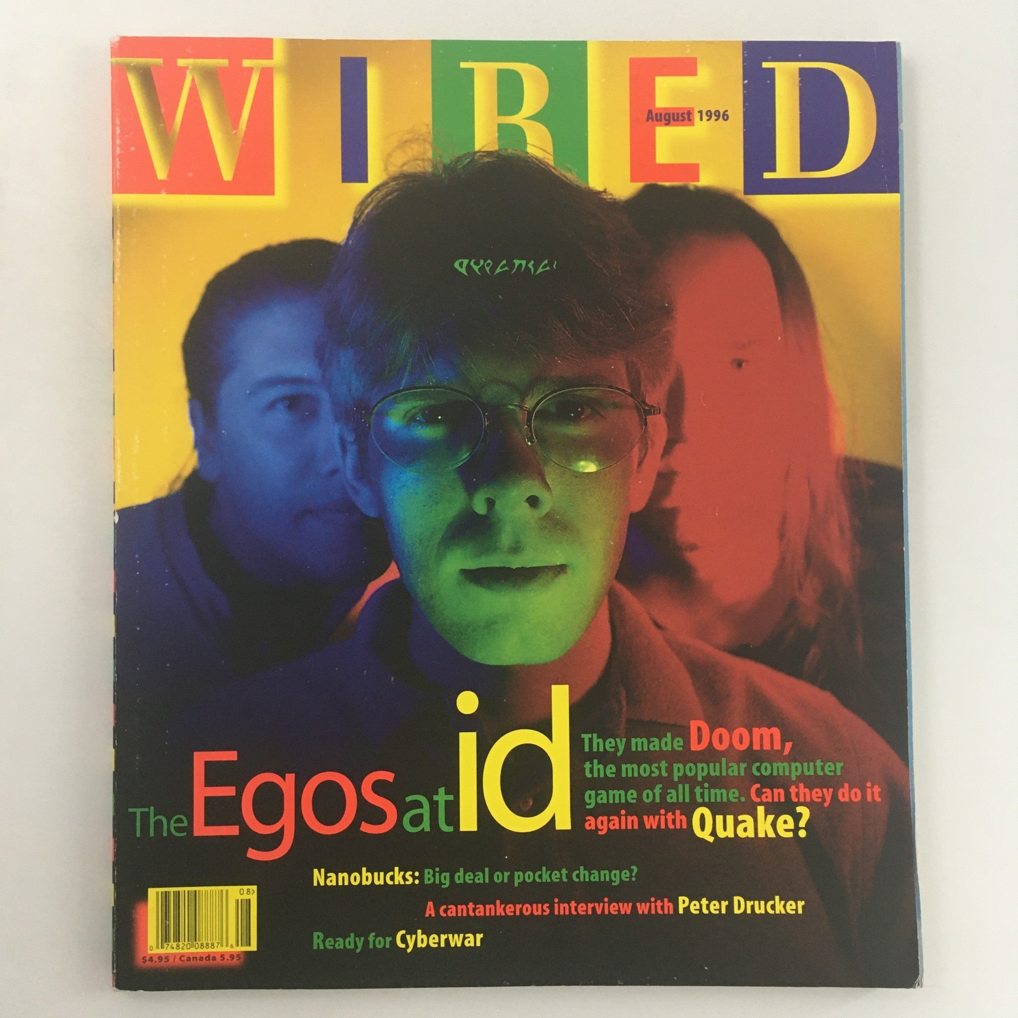 Wired Magazine August 1996 The Egos at ID, Ready for Cyberwar, Newsstand