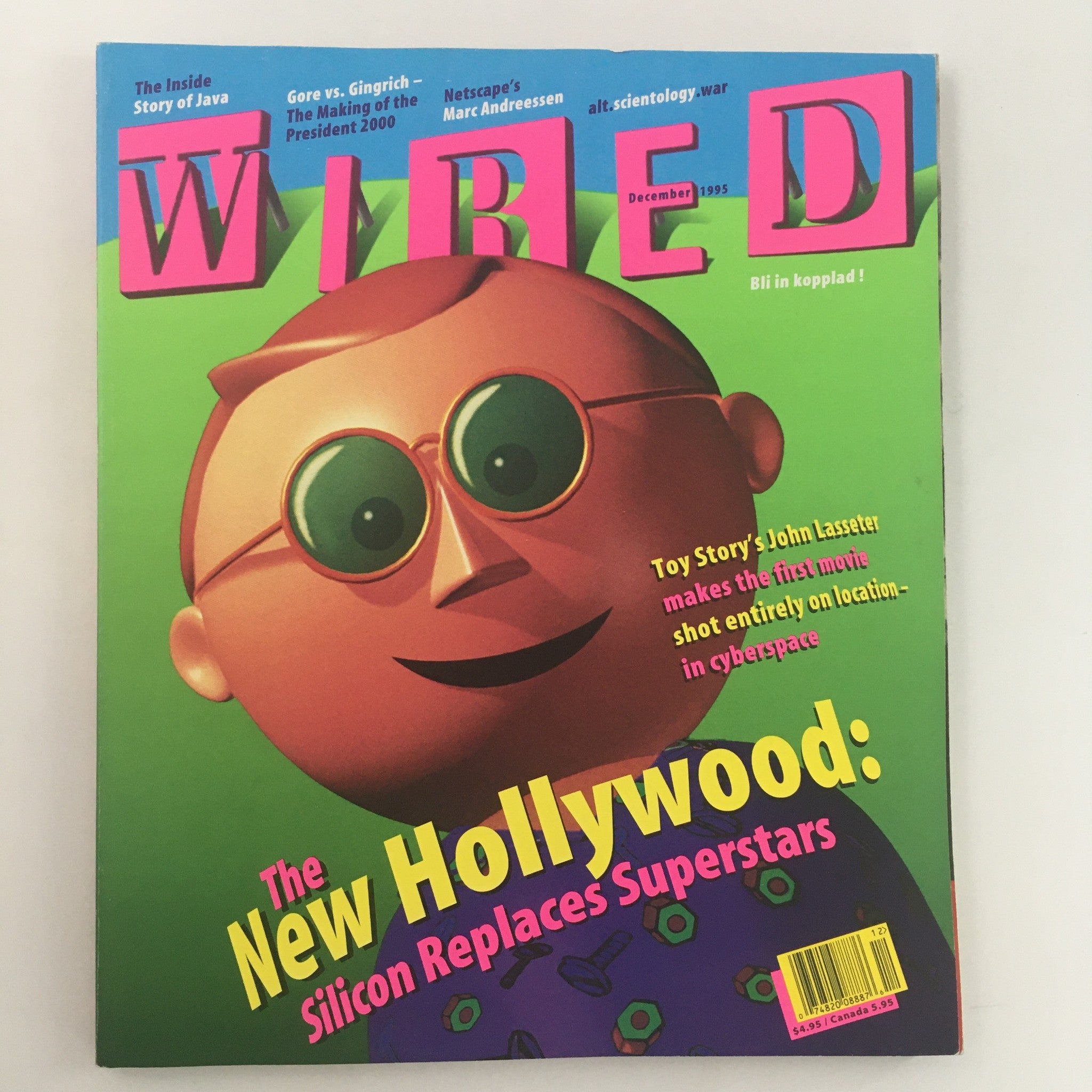 Wired Magazine December 1995 The New Hollywood Silicon Replaces Stars, Newsstand