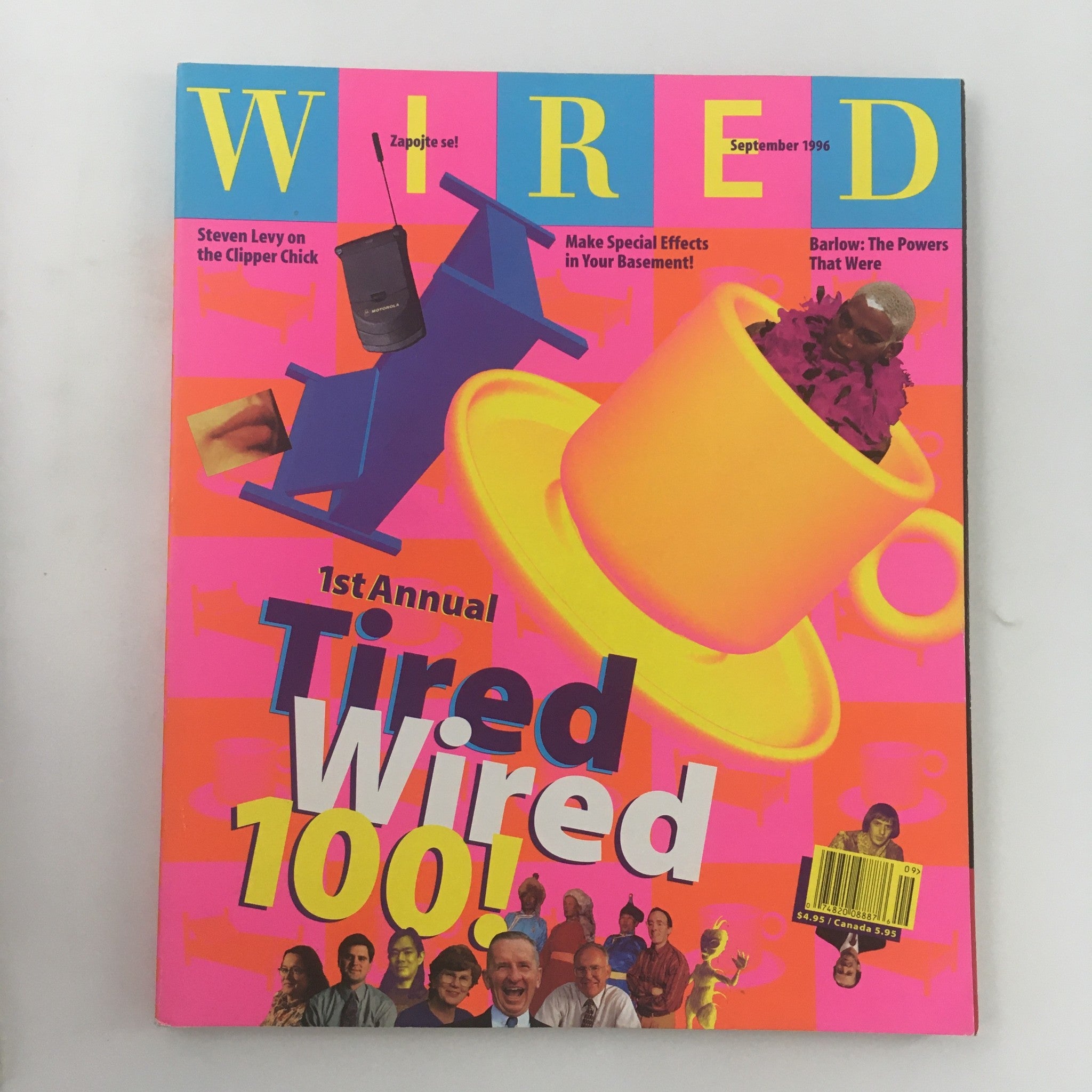 Wired Magazine September 1996 Steven Levy On The Clipper Chick, Newsstand