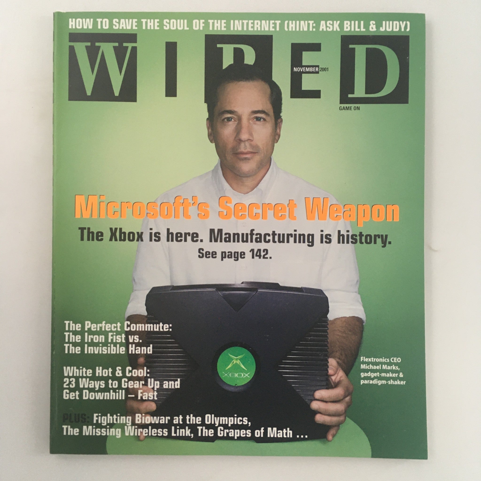 Wired Magazine November 2001 Flextronics CEO Michael Marks, Newsstand