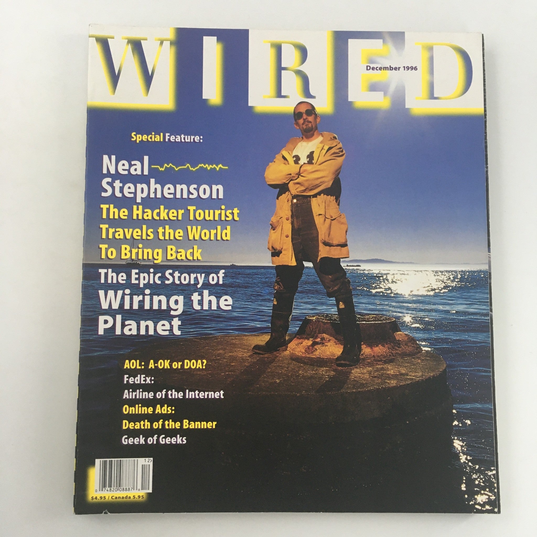 Wired Magazine December 1996 Neal Stephenson The Hacker Tourist, Newsstand