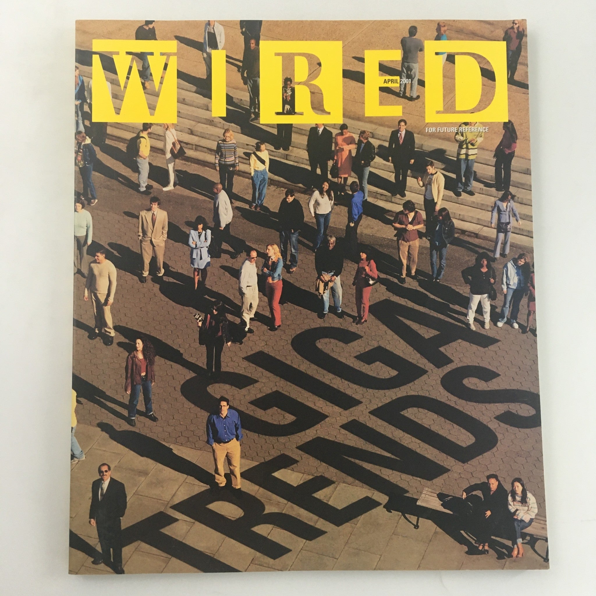 Wired Magazine April 2001 Giga Trends For Future Reference, Newsstand