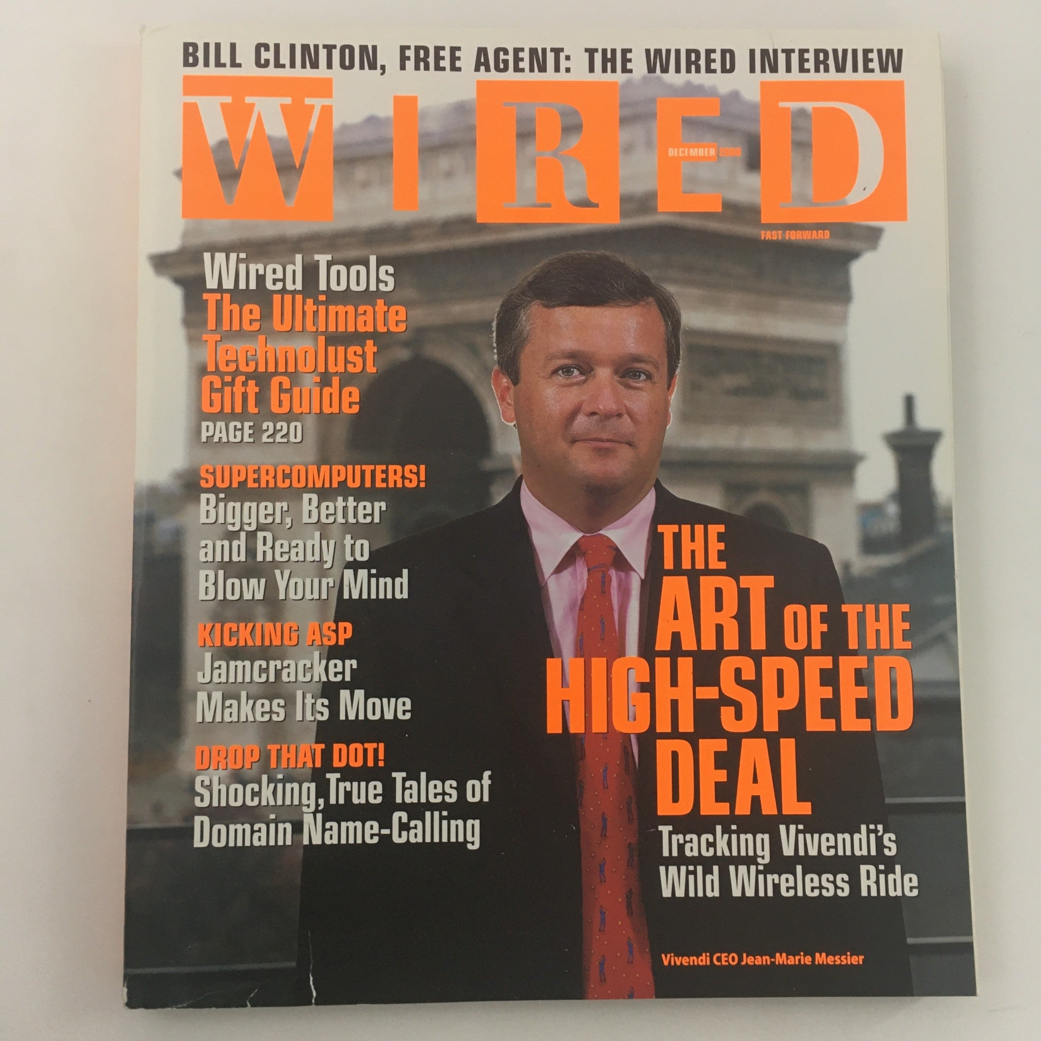 Wired Magazine December 2000 Vivendi CEO Jean-Marie Messeir, Newsstand