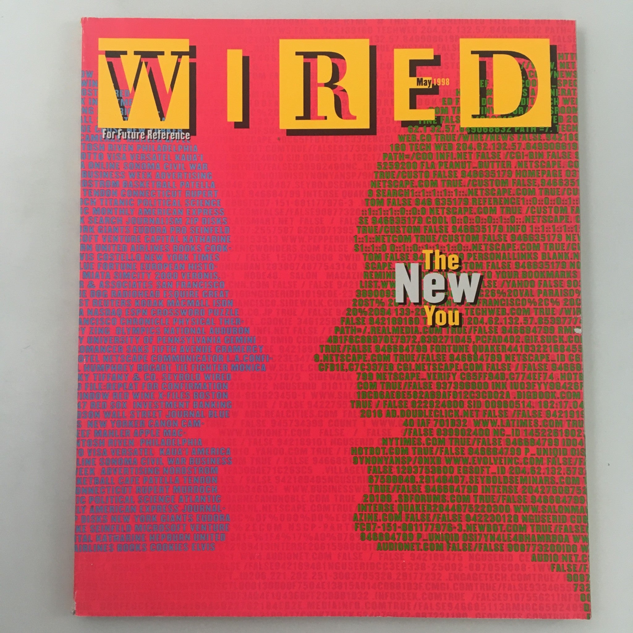 Wired Magazine May 1998 The New You For Future Reference, Newsstand