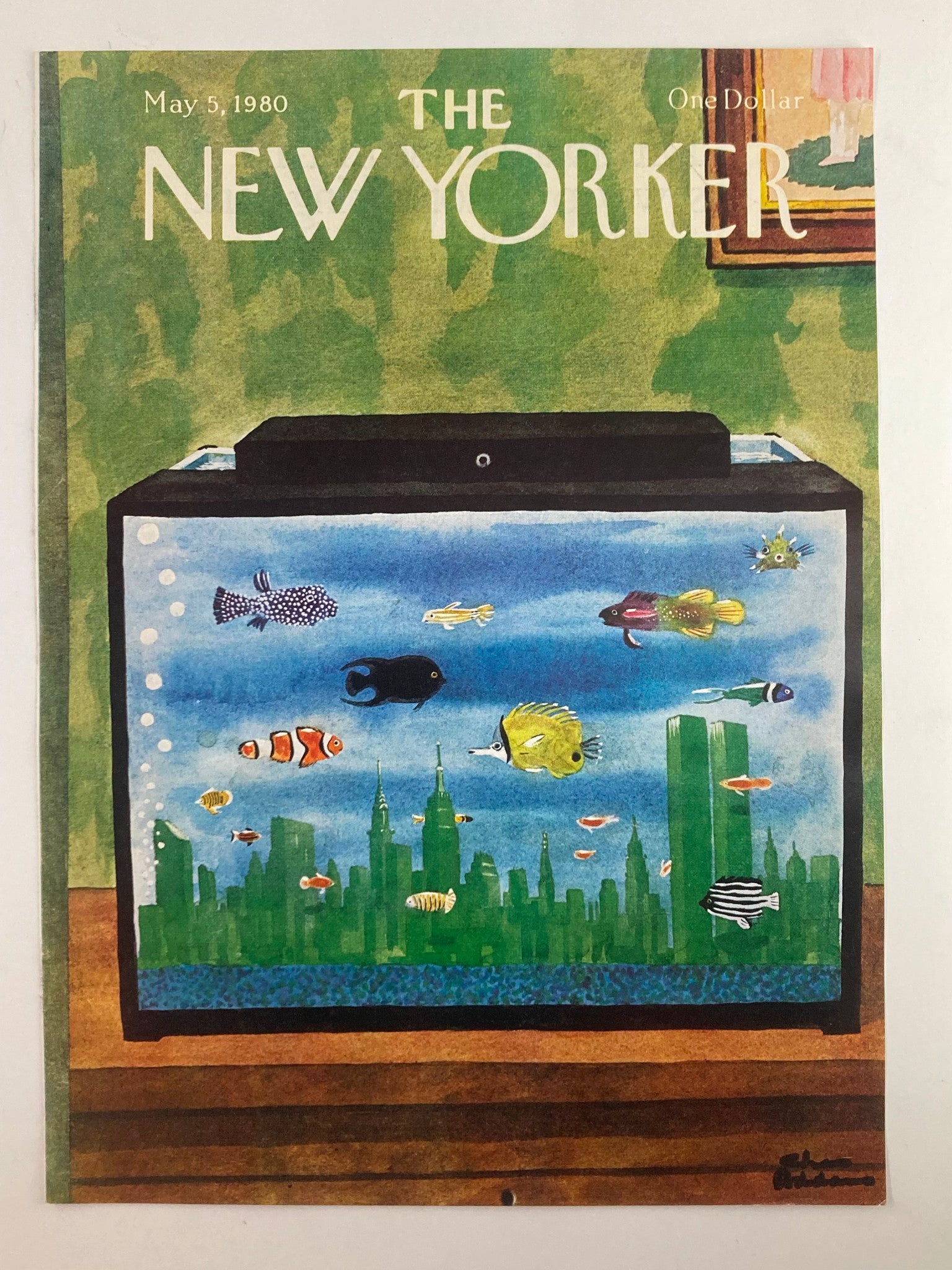 COVER ONLY The New Yorker May 5 1980 Aquascape City by Chas Addams