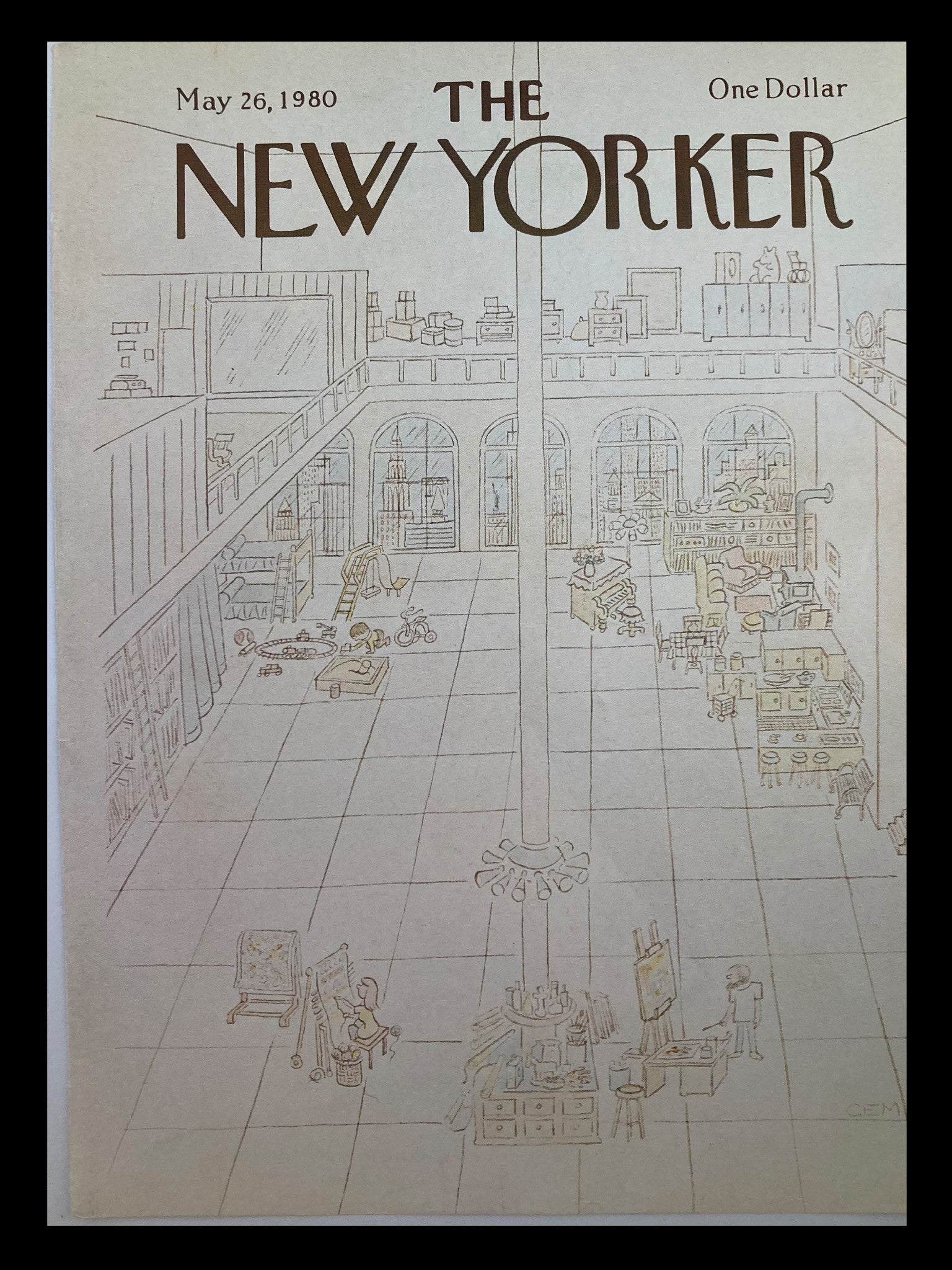 COVER ONLY The New Yorker May 26 1980 Department Store by Charles E. Martin