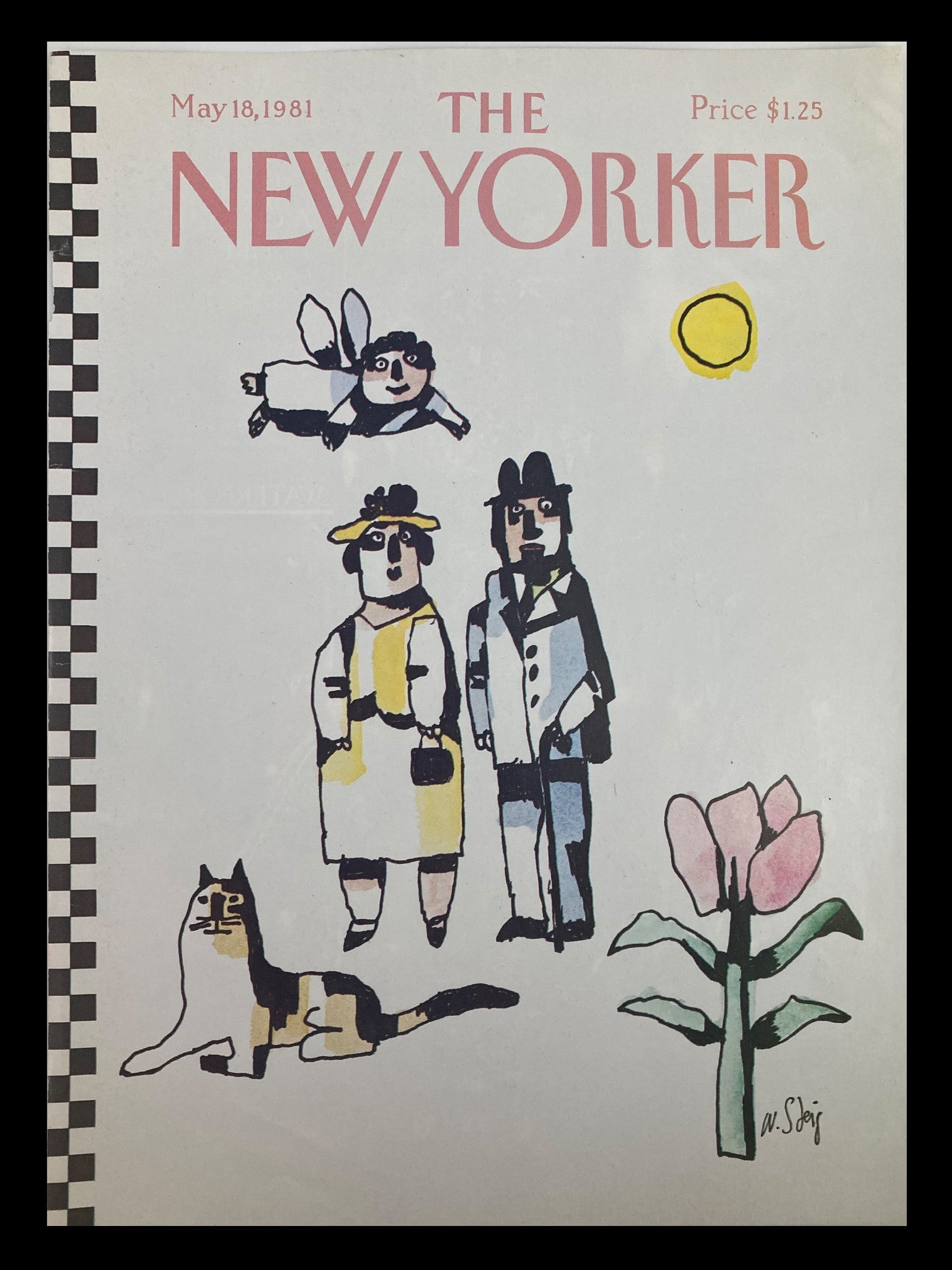 COVER ONLY The New Yorker May 18 1981 Watch it Grow by William Steig No Label