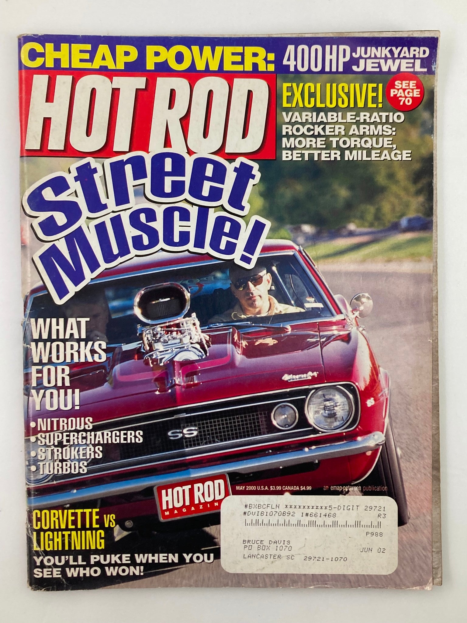 Hot Rod Magazine May 2000 Vol 53 #5 Power Tour Long-Hauler Camaro