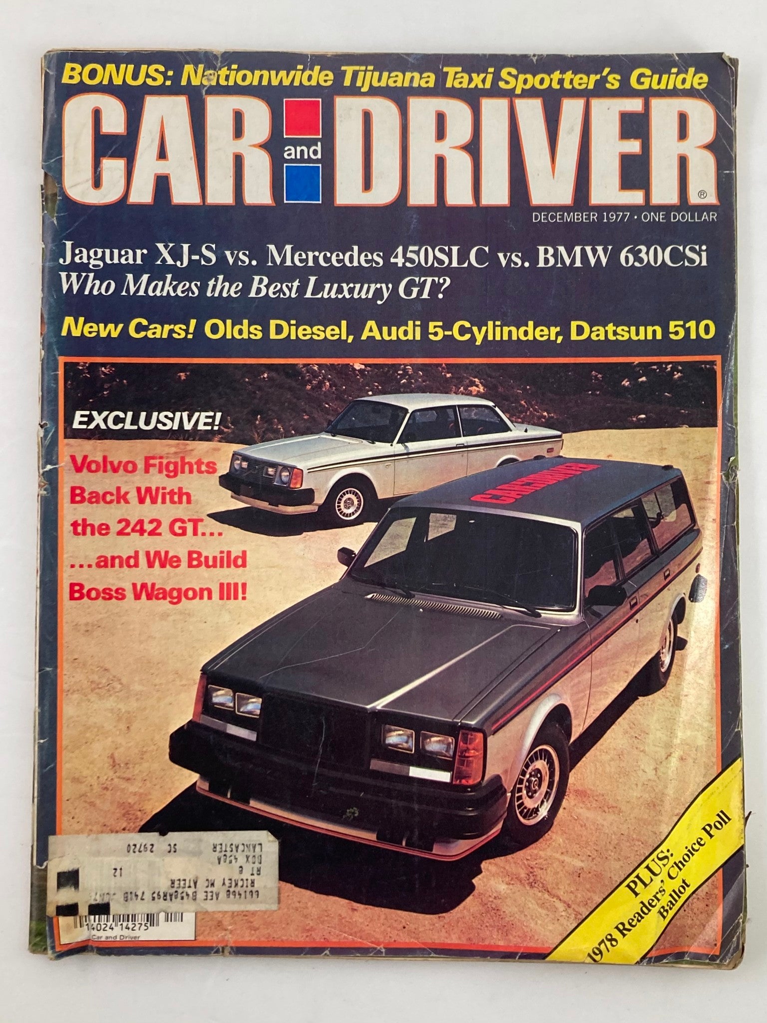 VTG Car and Driver Magazine December 1977 Swedish Volvo 242 GT & Wagon III