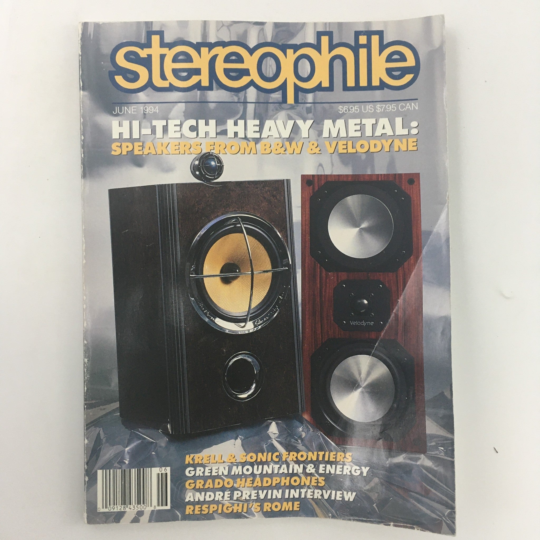 Stereophile Magazine June 1994 Hi-Tech Heavy Metal Speakers B&W, Newsstand