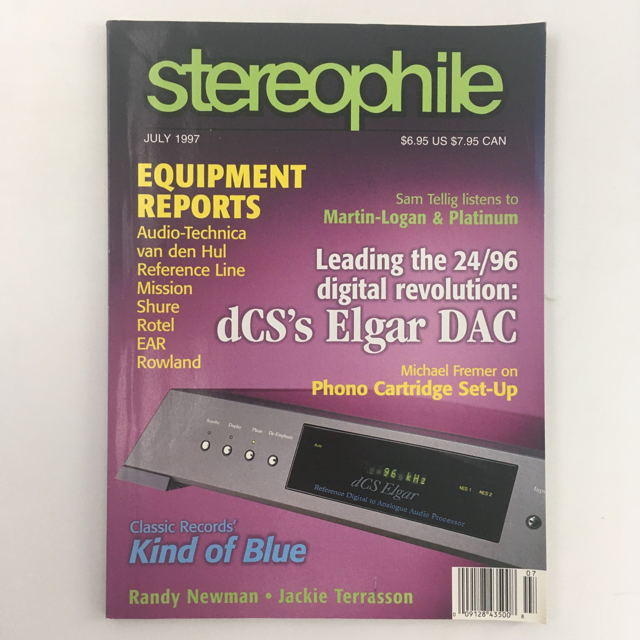 Stereophile Magazine July 1997 dCS's Elgar DAC Digital Revolution, Newsstand