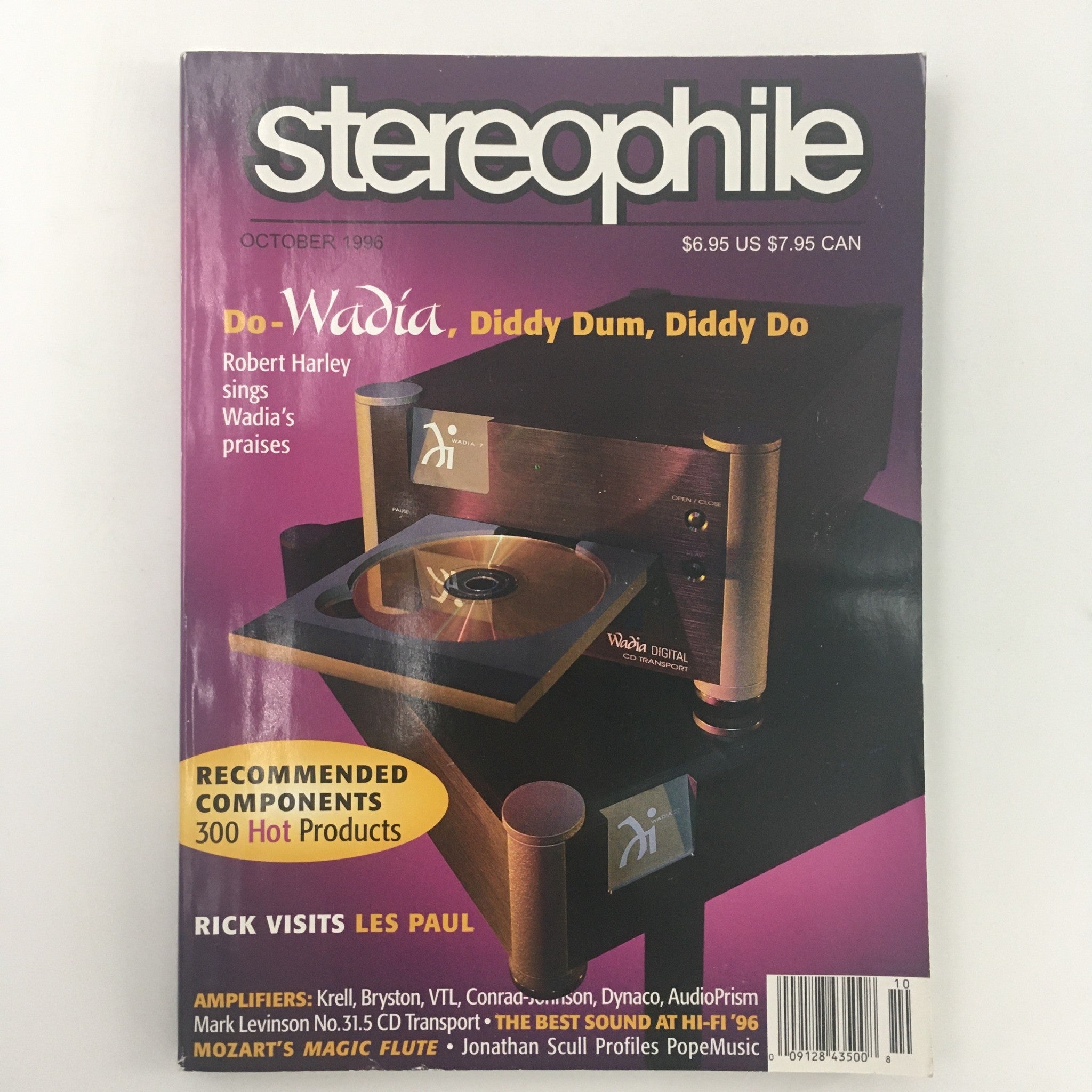 Stereophile Magazine October 1996 Robert Harley Sings Wadia's Praises, Newsstand