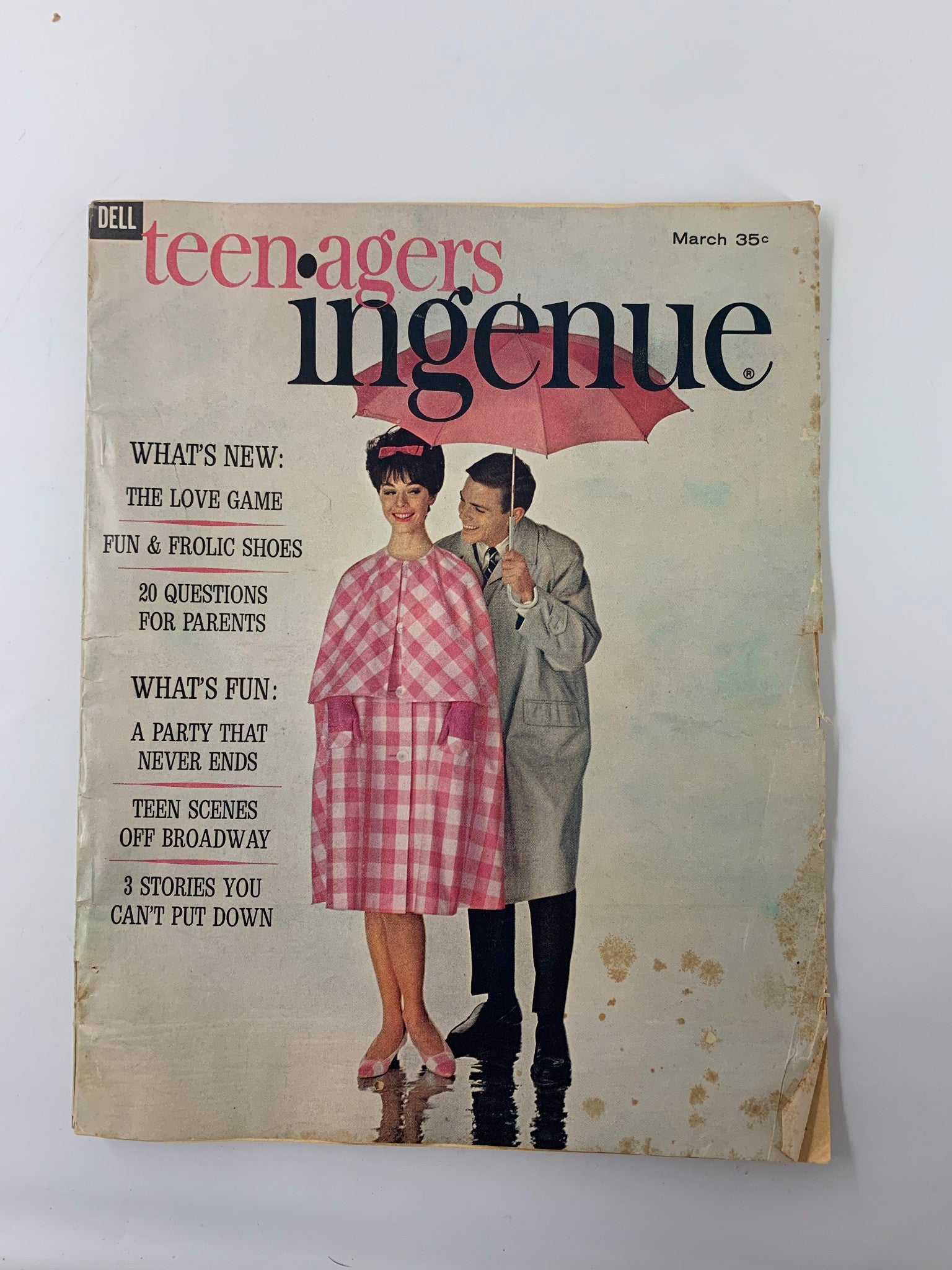 VTG Teen-Agers Ingenue Magazine March 1962 A Party That Never Ends No Label