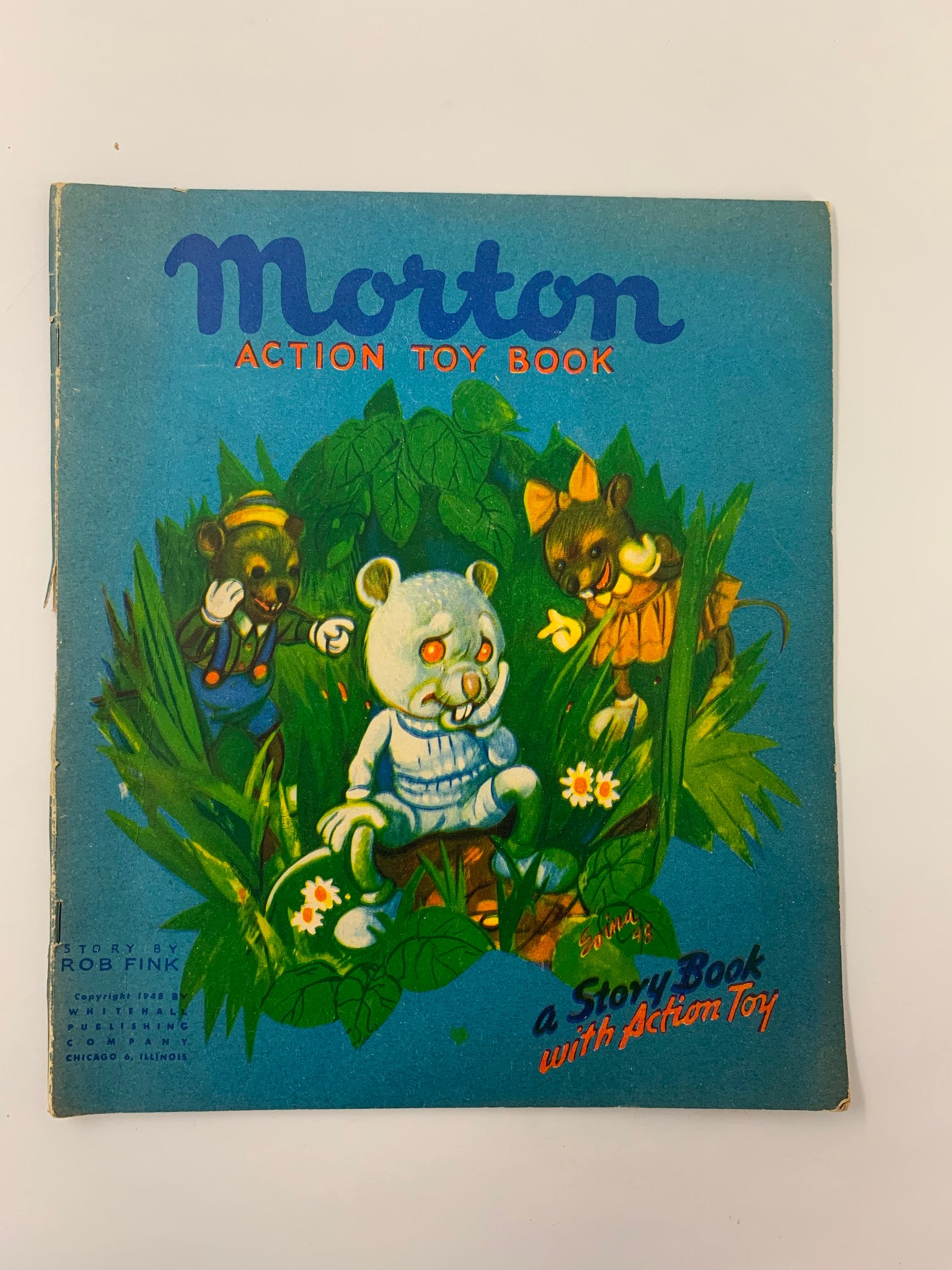 1948 Morton Action Toy Book A Story Book with Action Toy